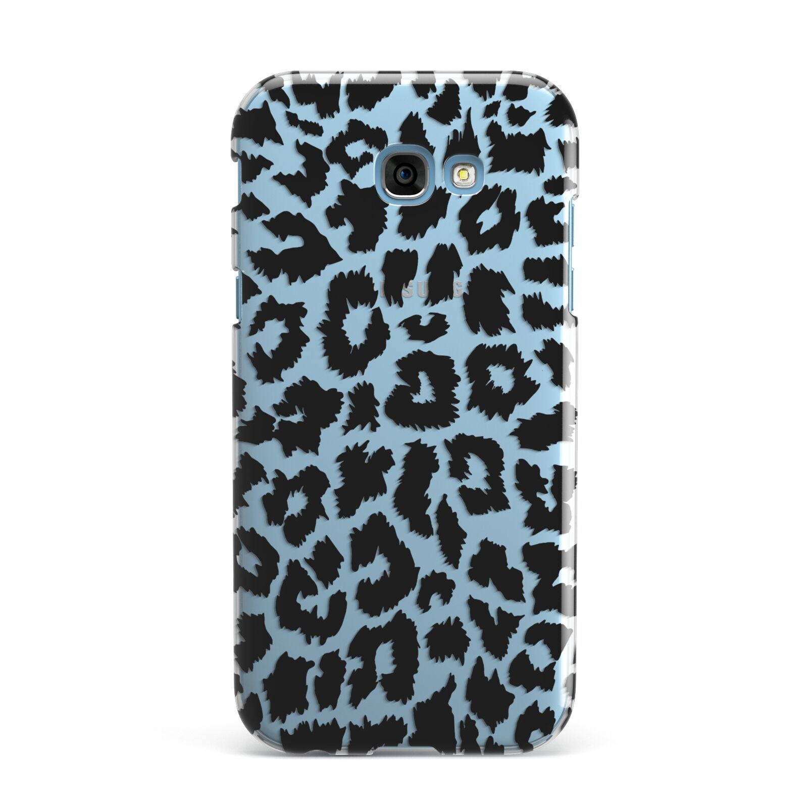 Black White Leopard Print Samsung Galaxy A7 2017 Case