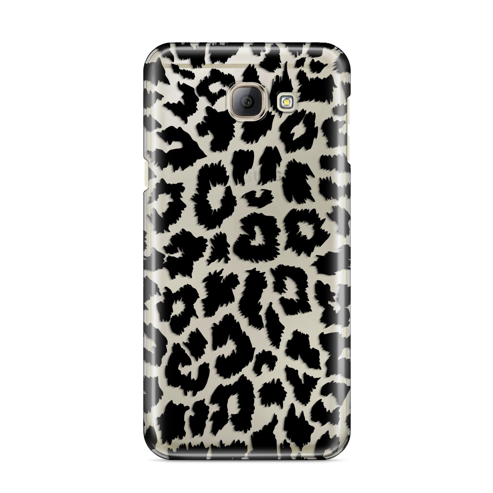 Black White Leopard Print Samsung Galaxy A8 2016 Case