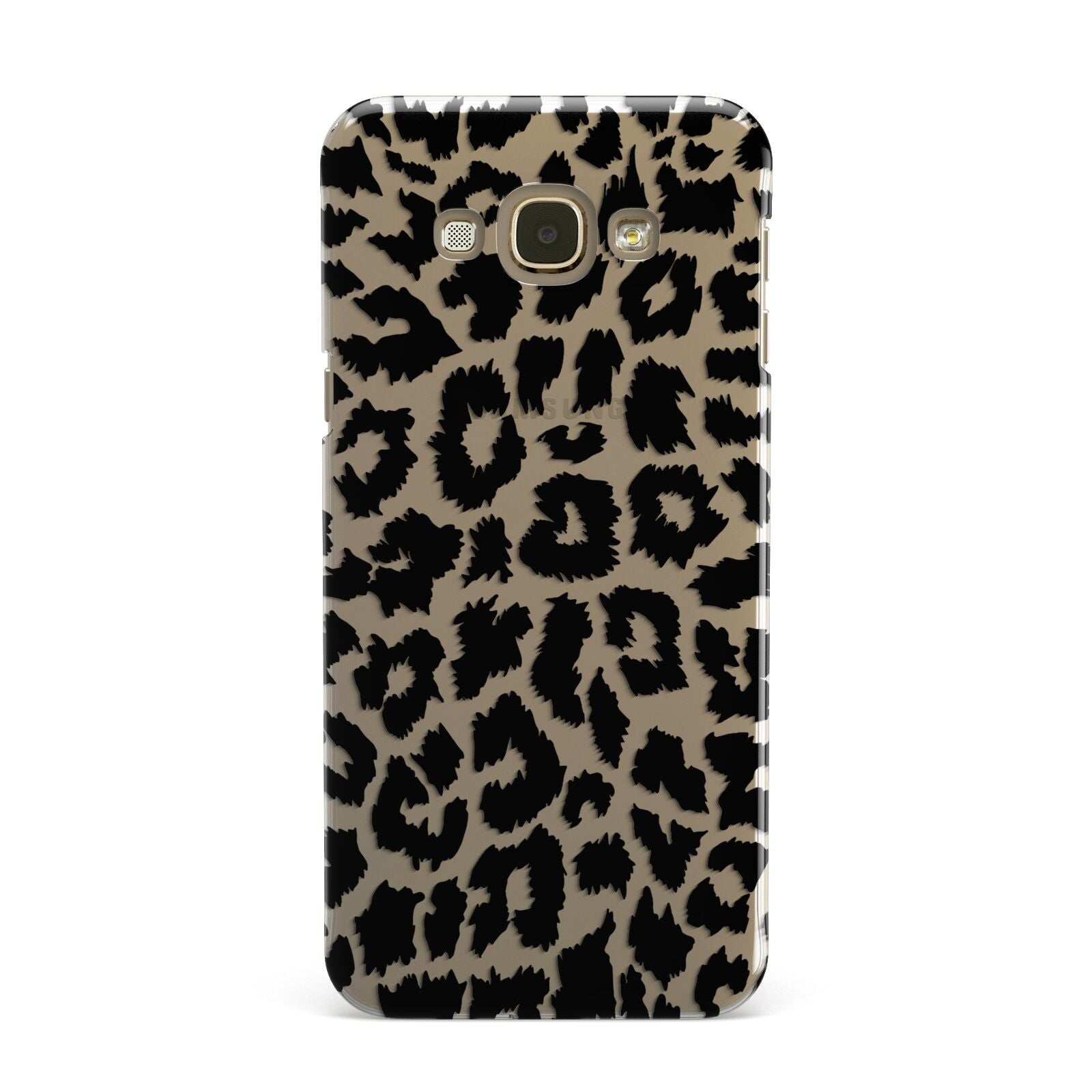 Black White Leopard Print Samsung Galaxy A8 Case