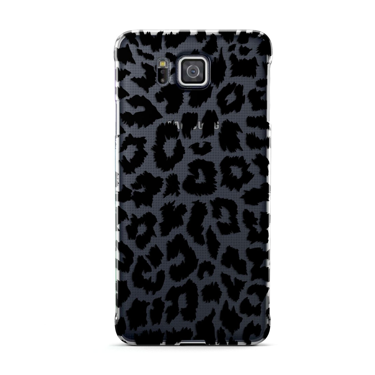 Black White Leopard Print Samsung Galaxy Alpha Case