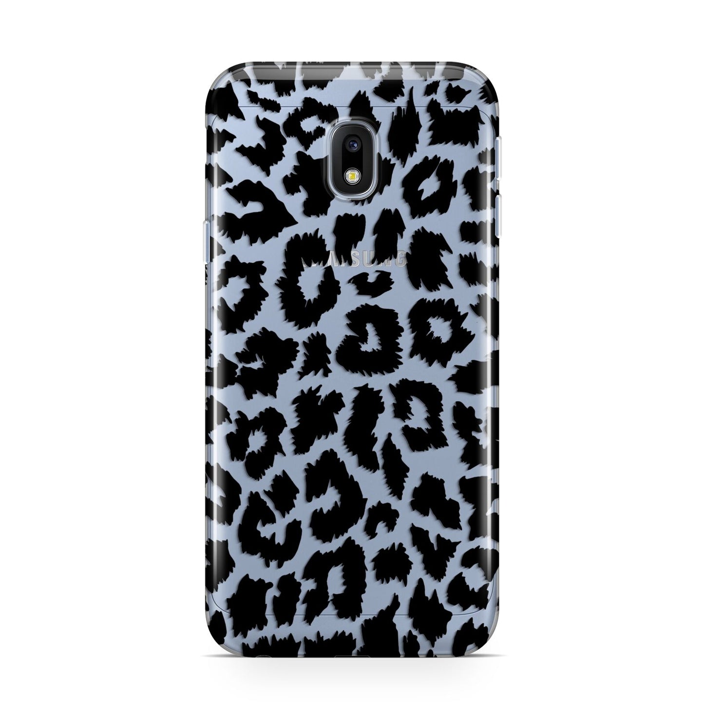 Black White Leopard Print Samsung Galaxy J3 2017 Case