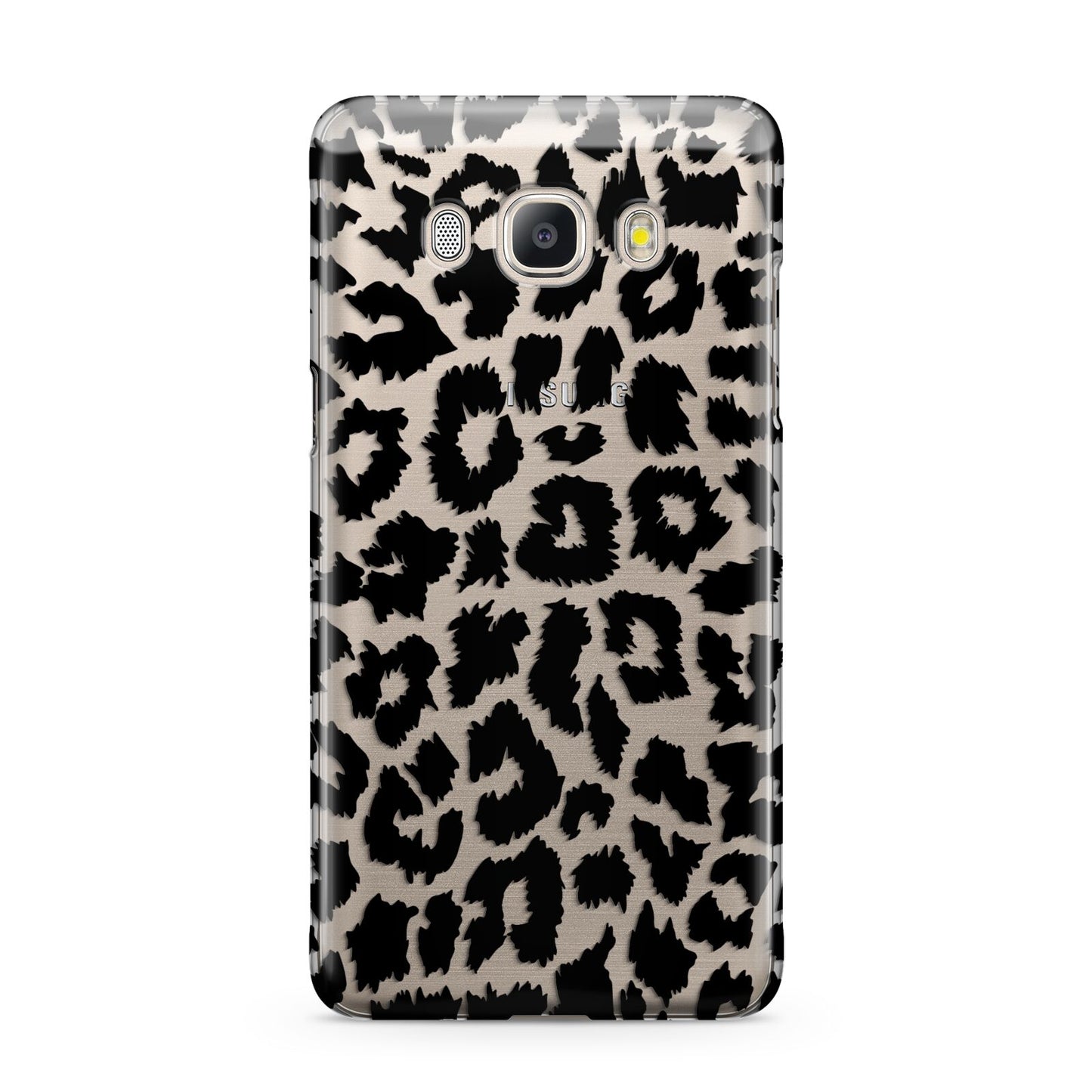 Black White Leopard Print Samsung Galaxy J5 2016 Case