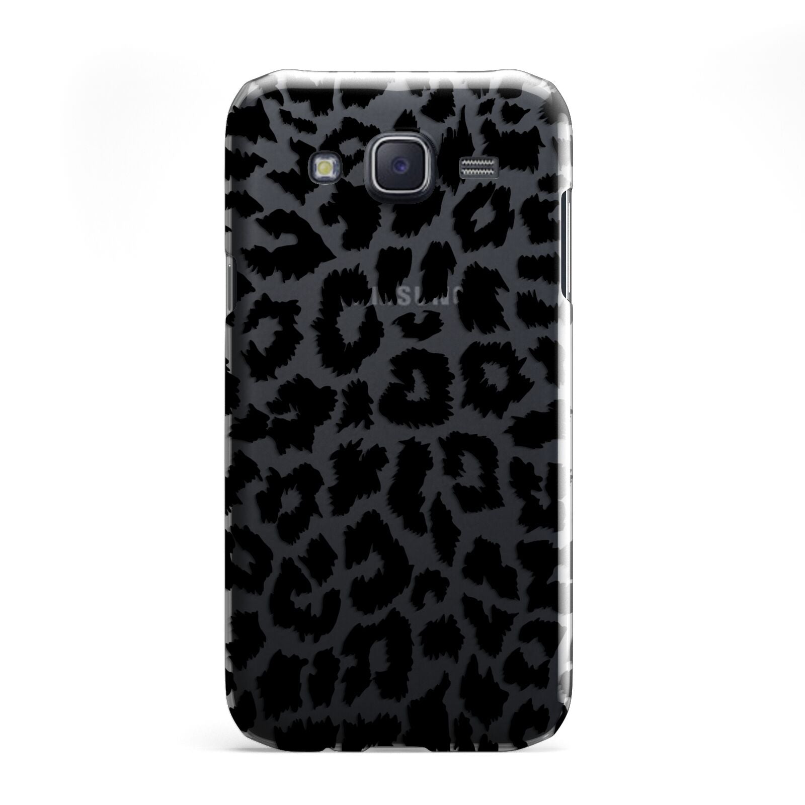 Black White Leopard Print Samsung Galaxy J5 Case