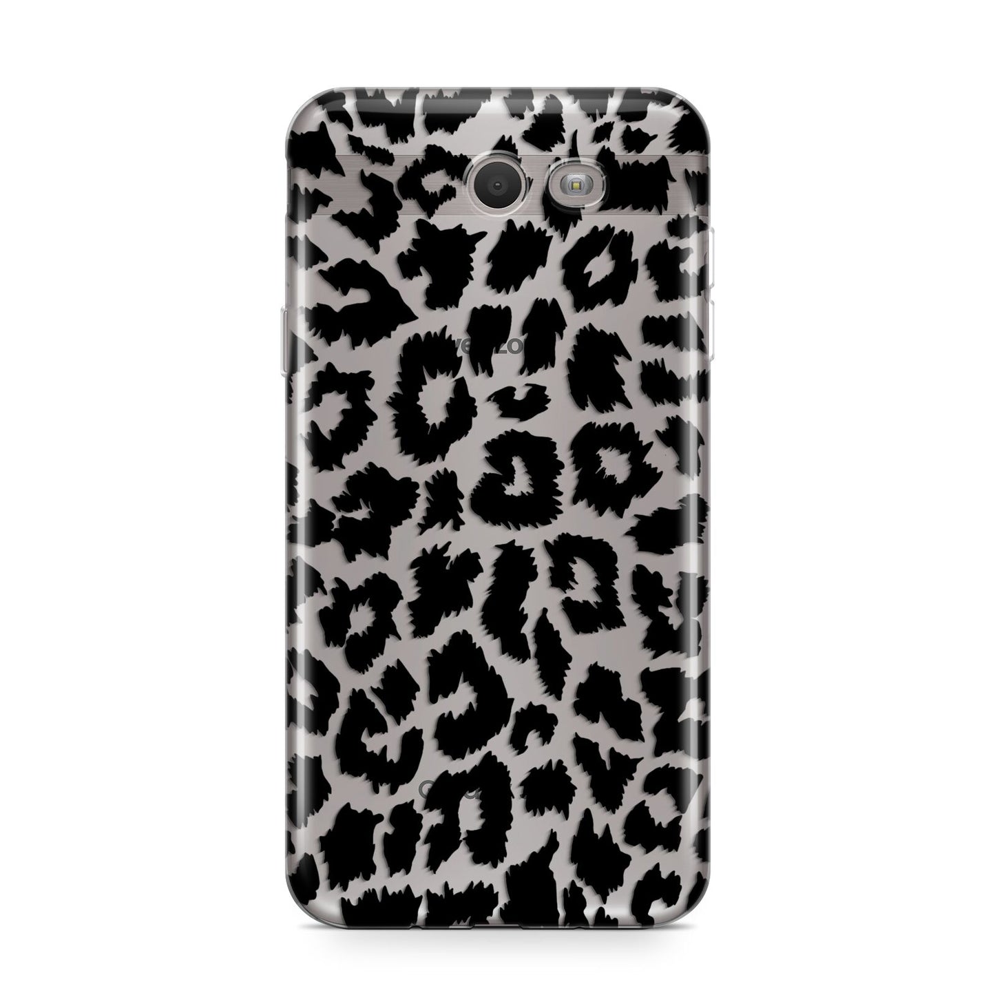 Black White Leopard Print Samsung Galaxy J7 2017 Case