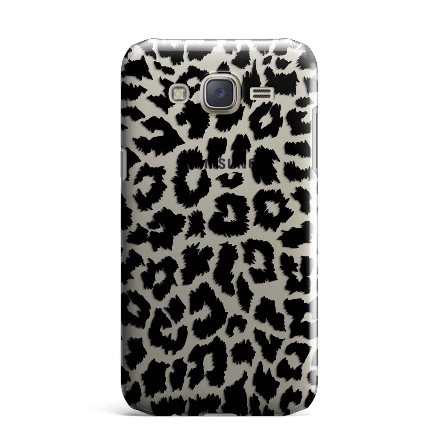 Black White Leopard Print Samsung Galaxy J7 Case