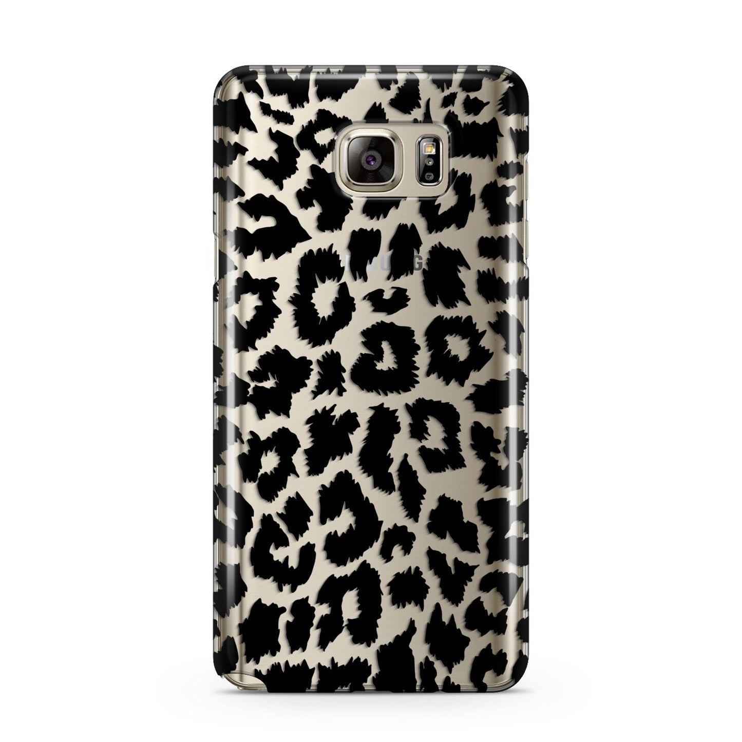 Black White Leopard Print Samsung Galaxy Note 5 Case