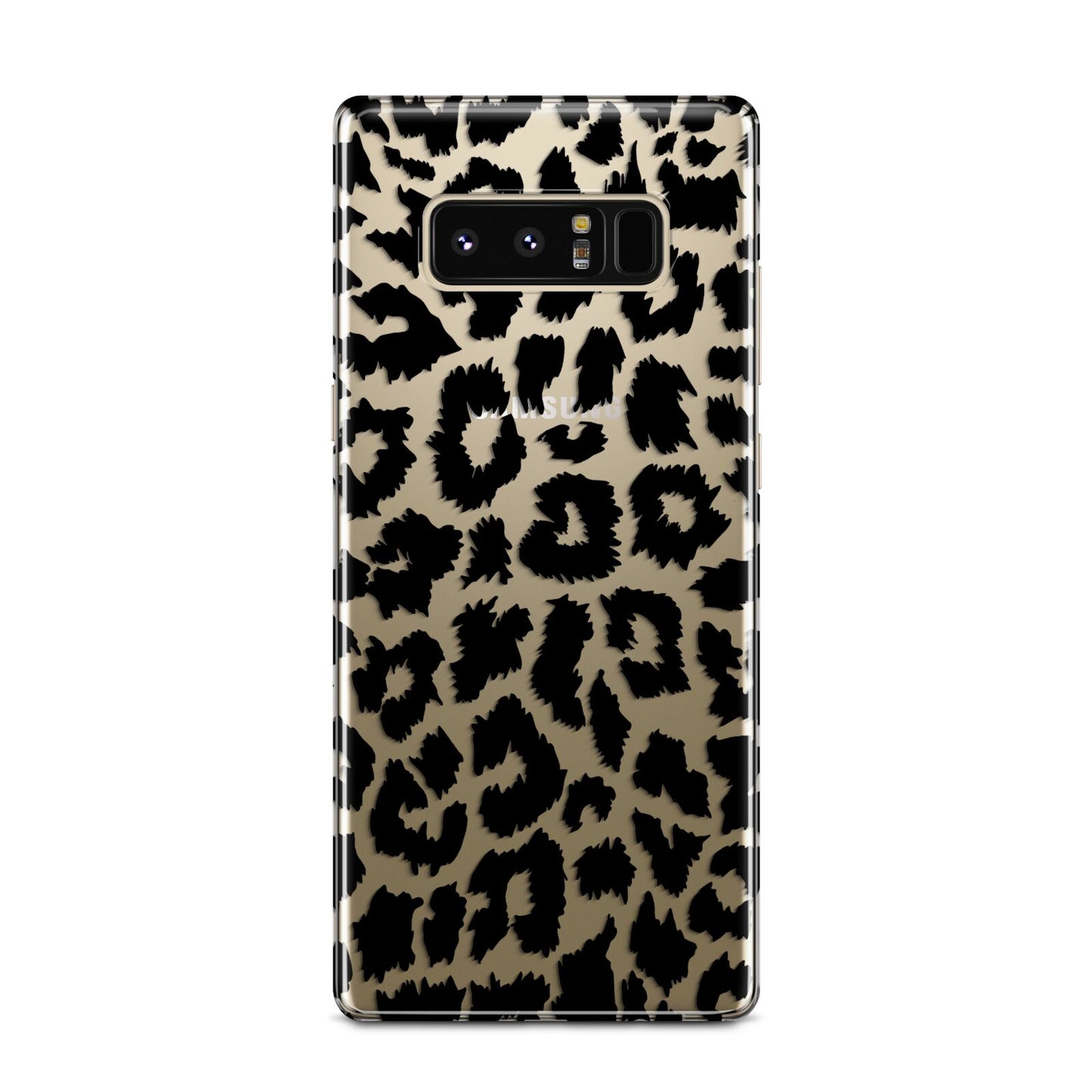 Black White Leopard Print Samsung Galaxy Note 8 Case