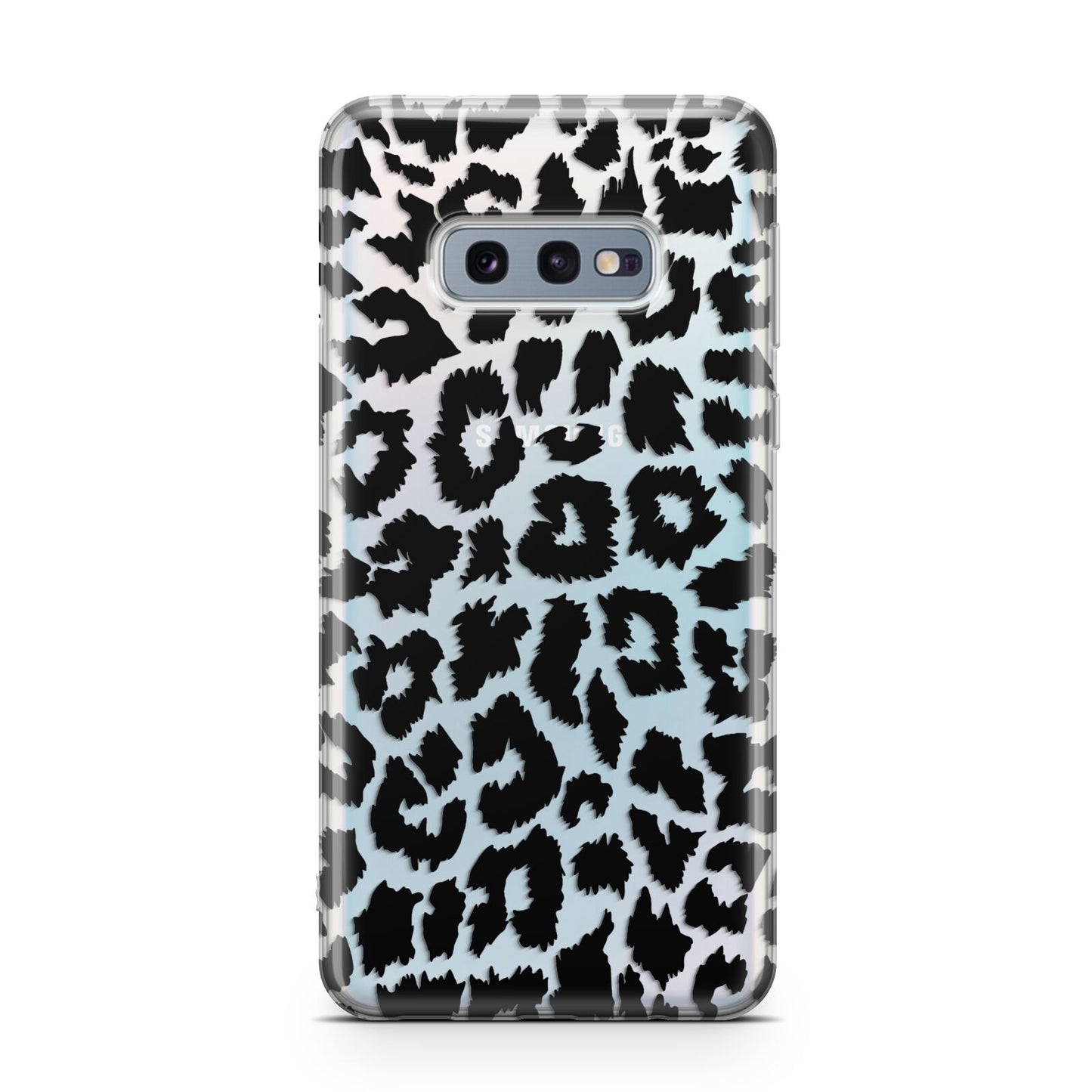 Black White Leopard Print Samsung Galaxy S10E Case