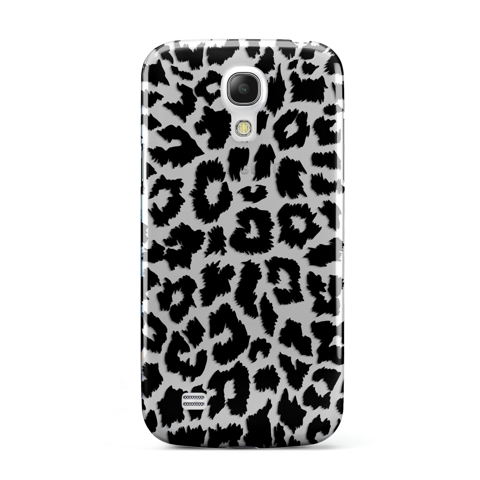 Black White Leopard Print Samsung Galaxy S4 Mini Case