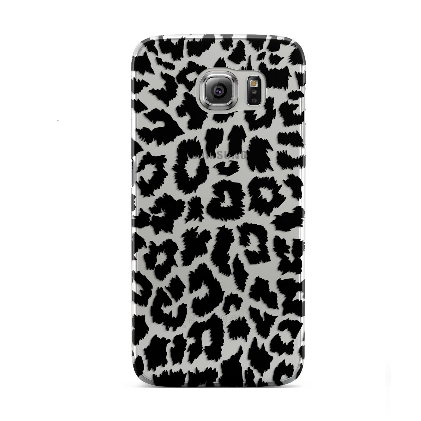 Black White Leopard Print Samsung Galaxy S6 Case