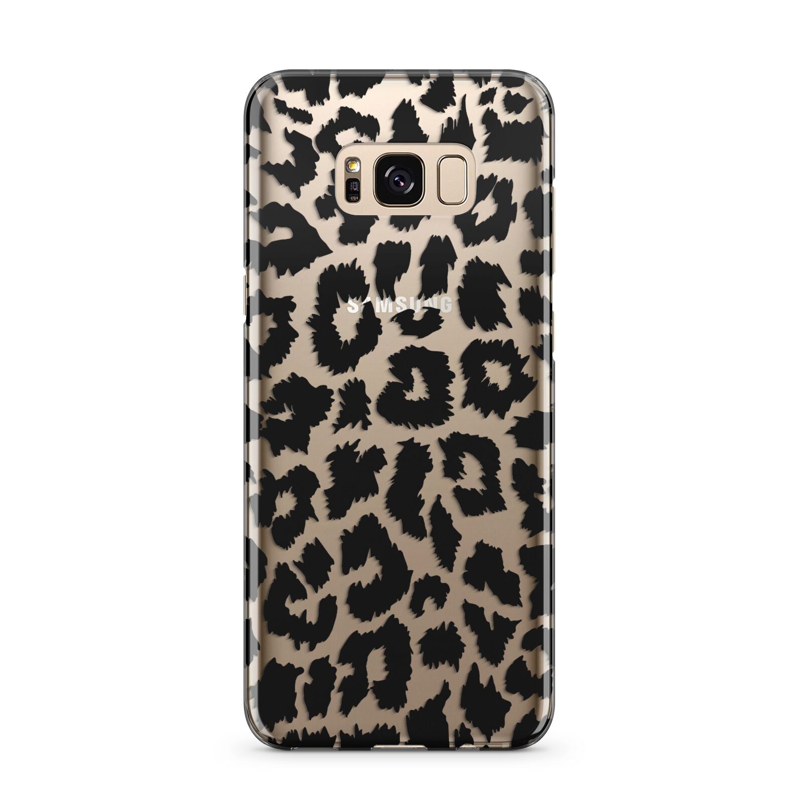 Black White Leopard Print Samsung Galaxy S8 Plus Case