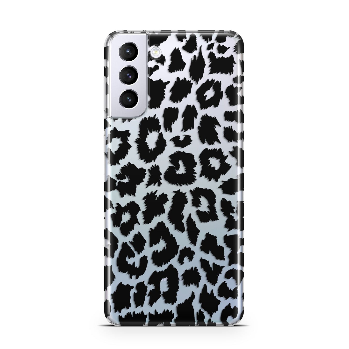 Black White Leopard Print Samsung S21 Plus Phone Case