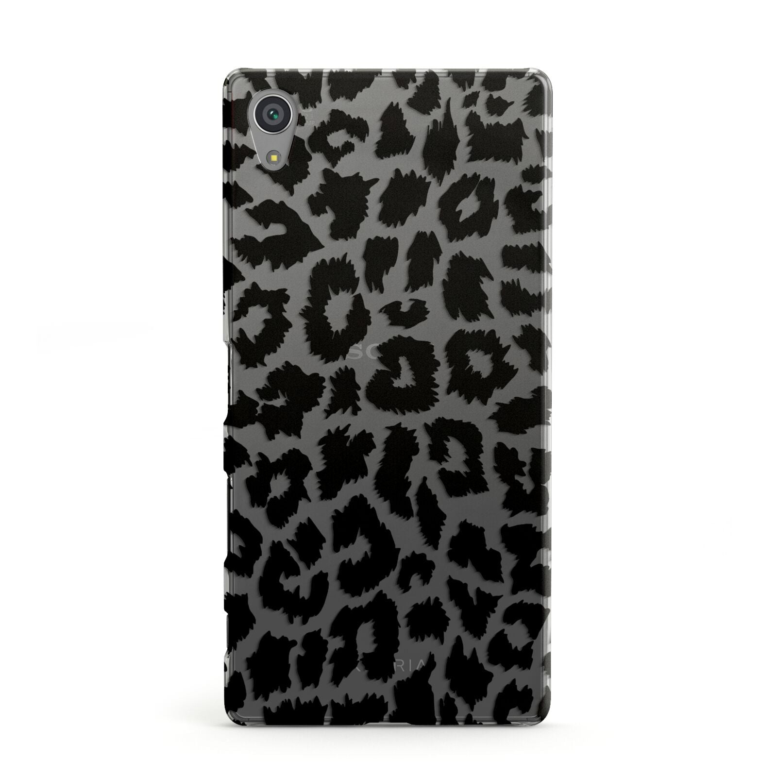 Black White Leopard Print Sony Xperia Case