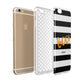 Black White Striped Boo Apple iPhone 6 3D Tough Case Expanded view