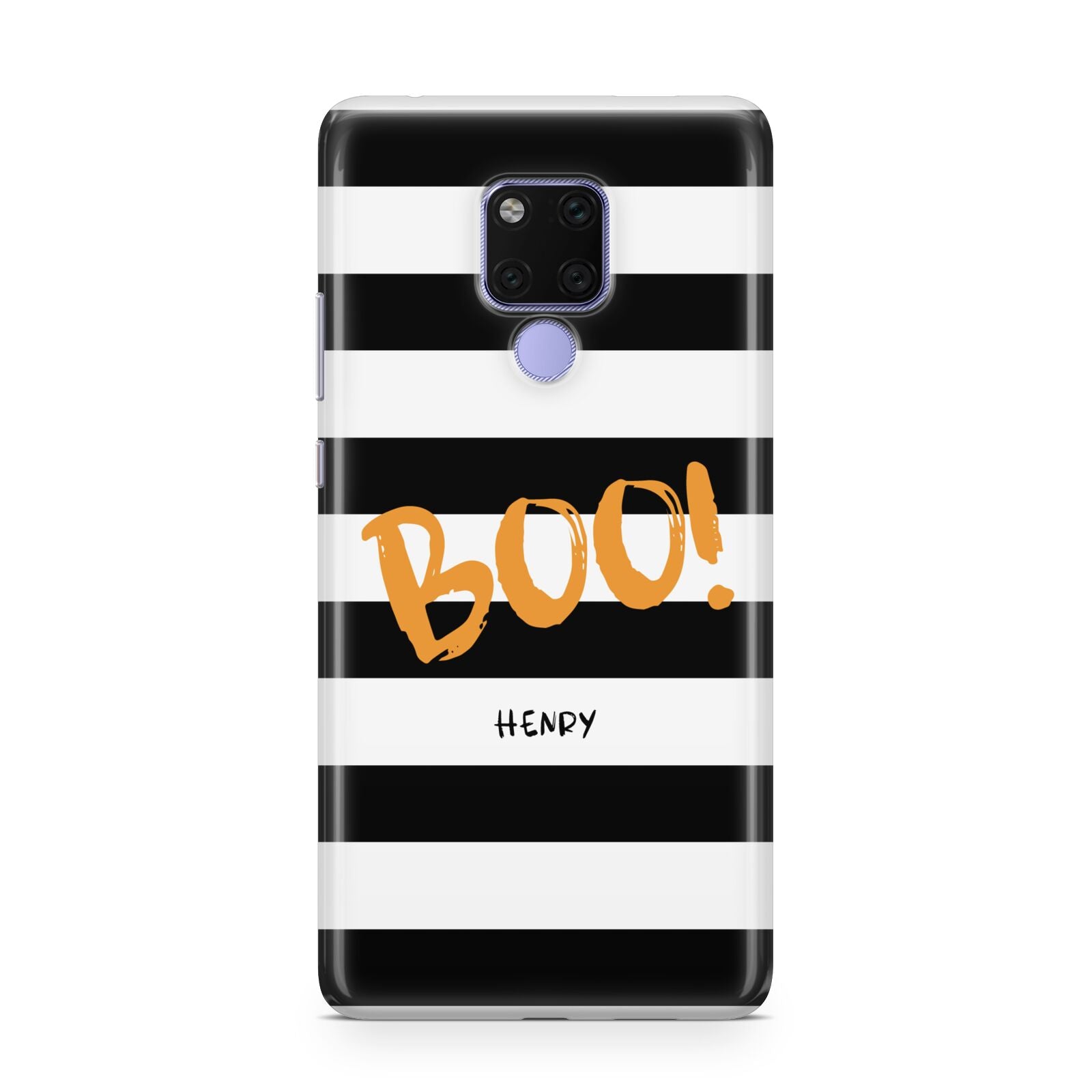 Black White Striped Boo Huawei Mate 20X Phone Case