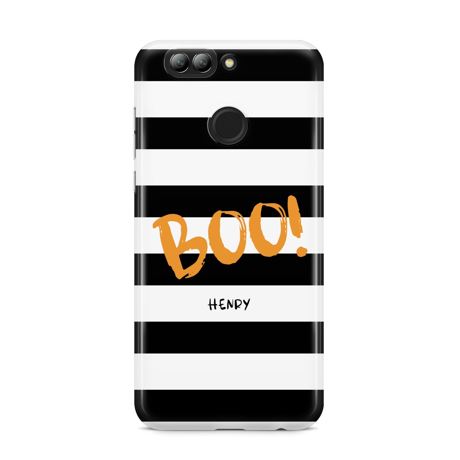 Black White Striped Boo Huawei Nova 2s Phone Case