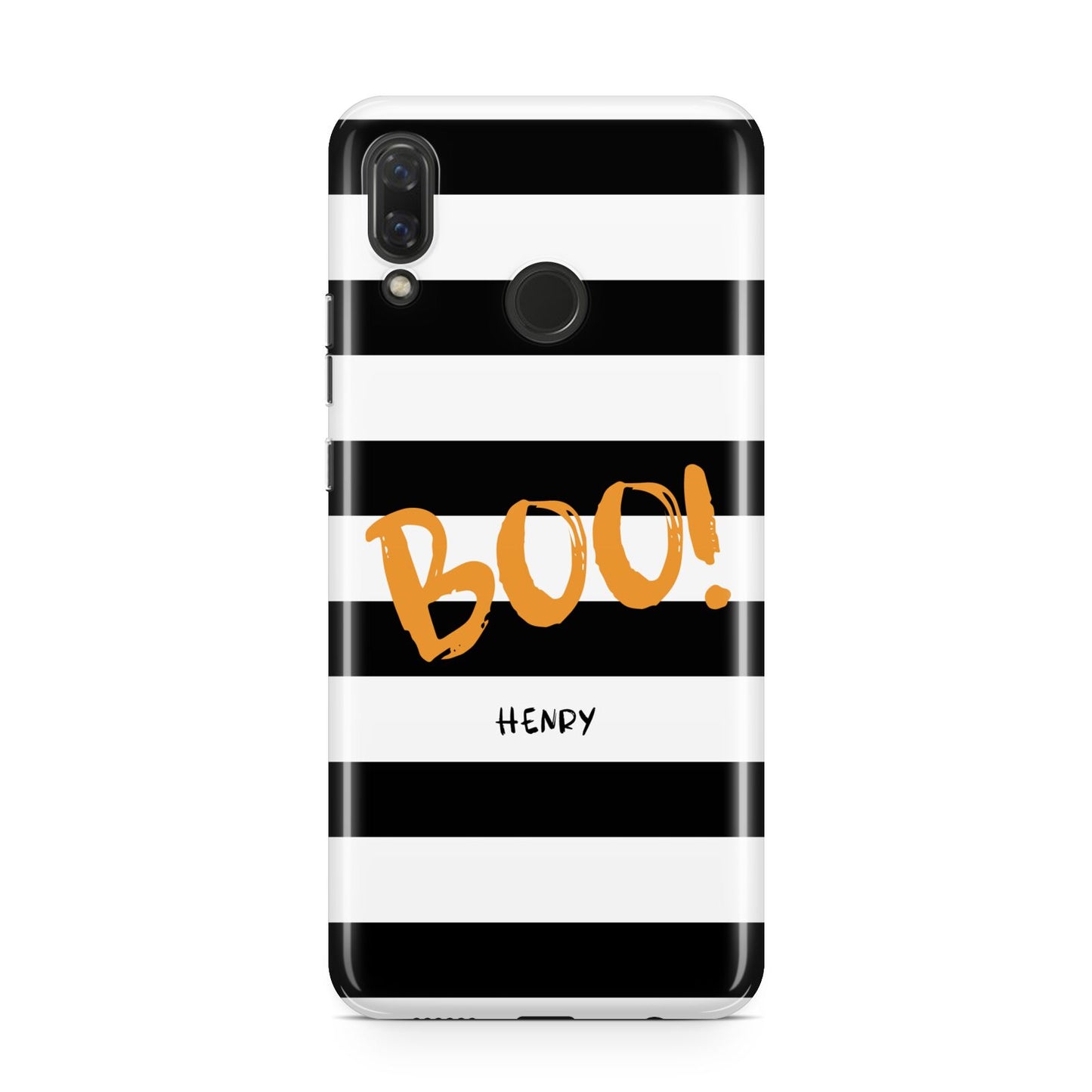 Black White Striped Boo Huawei Nova 3 Phone Case