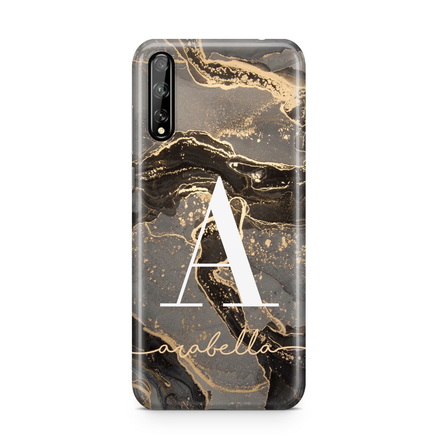 Black and Gold Marble Huawei Enjoy 10s Phone Case