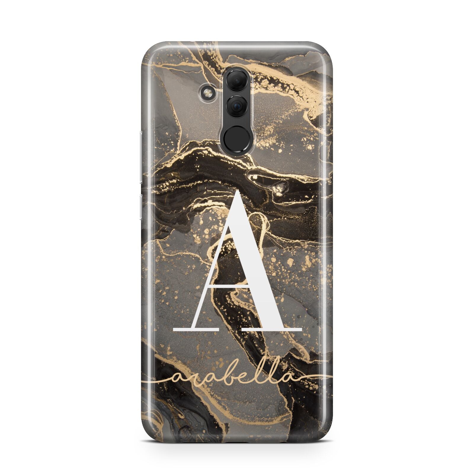 Black and Gold Marble Huawei Mate 20 Lite