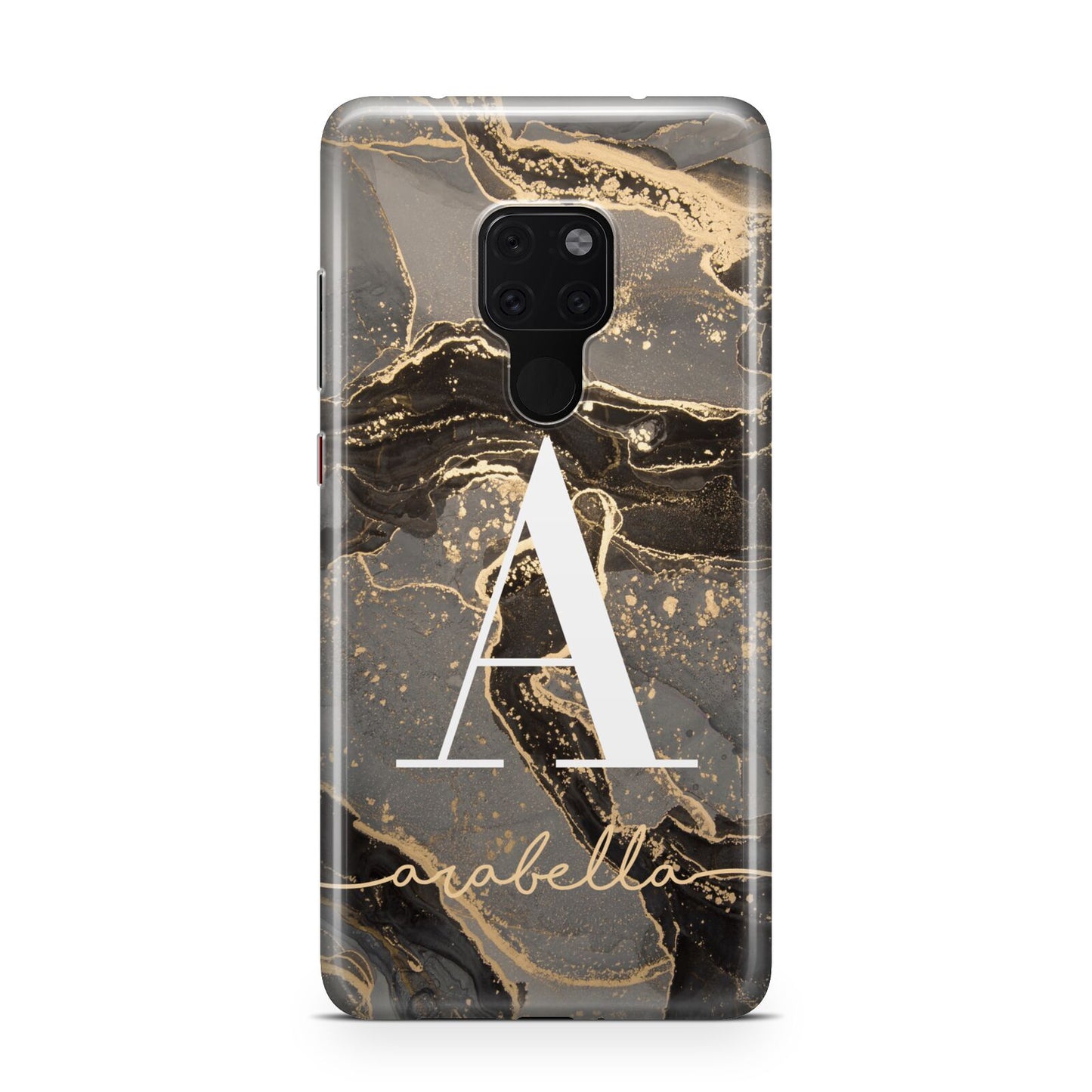 Black and Gold Marble Huawei Mate 20 Phone Case