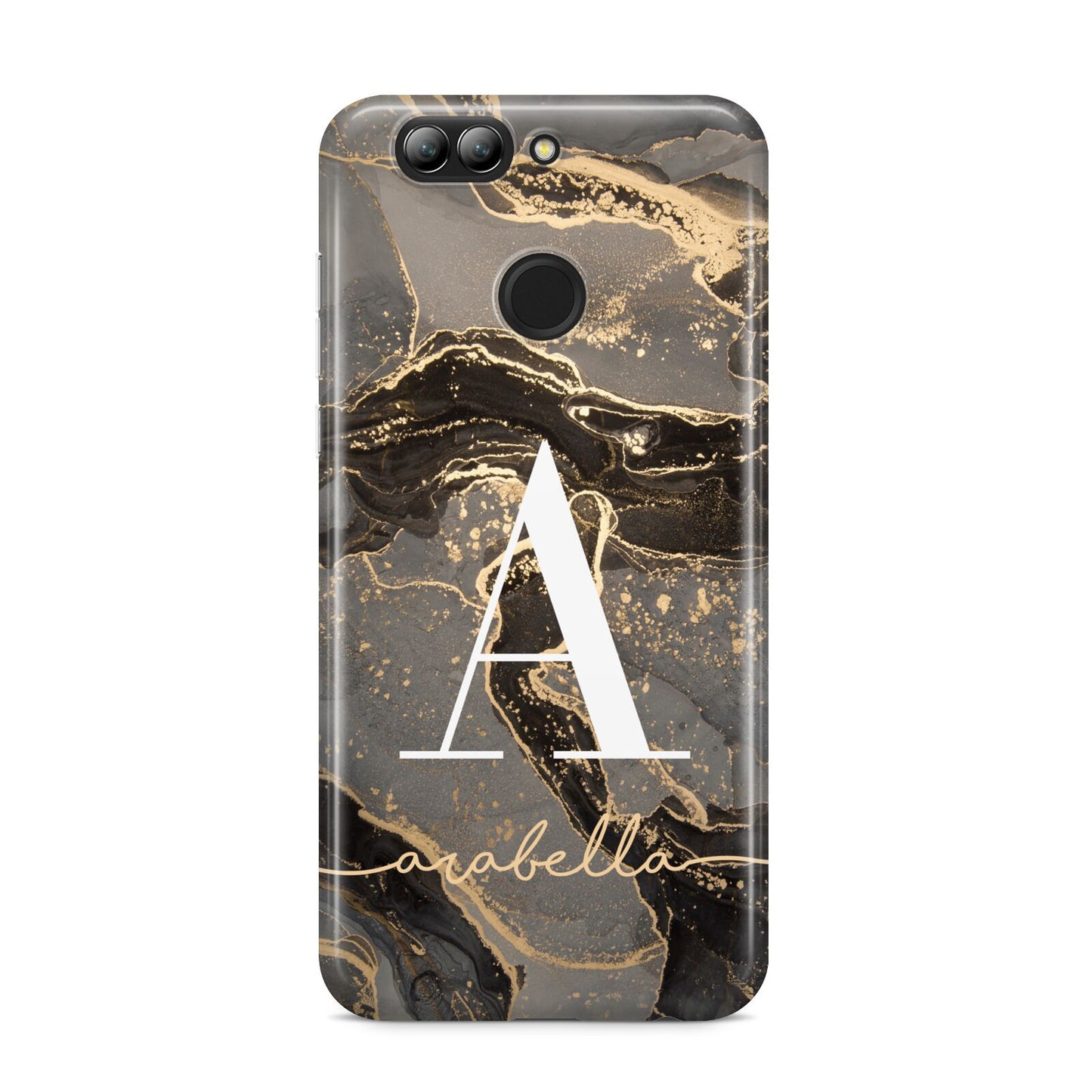 Black and Gold Marble Huawei Nova 2s Phone Case