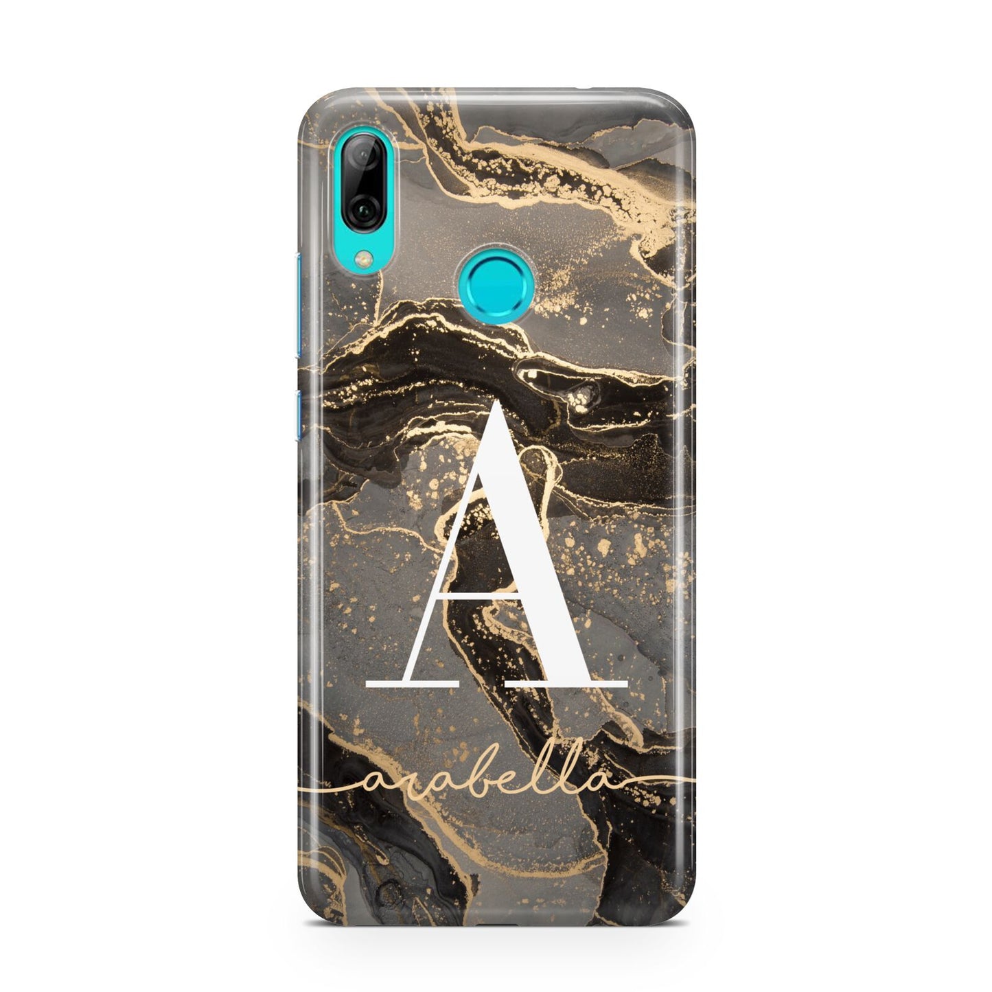 Black and Gold Marble Huawei P Smart 2019 Case