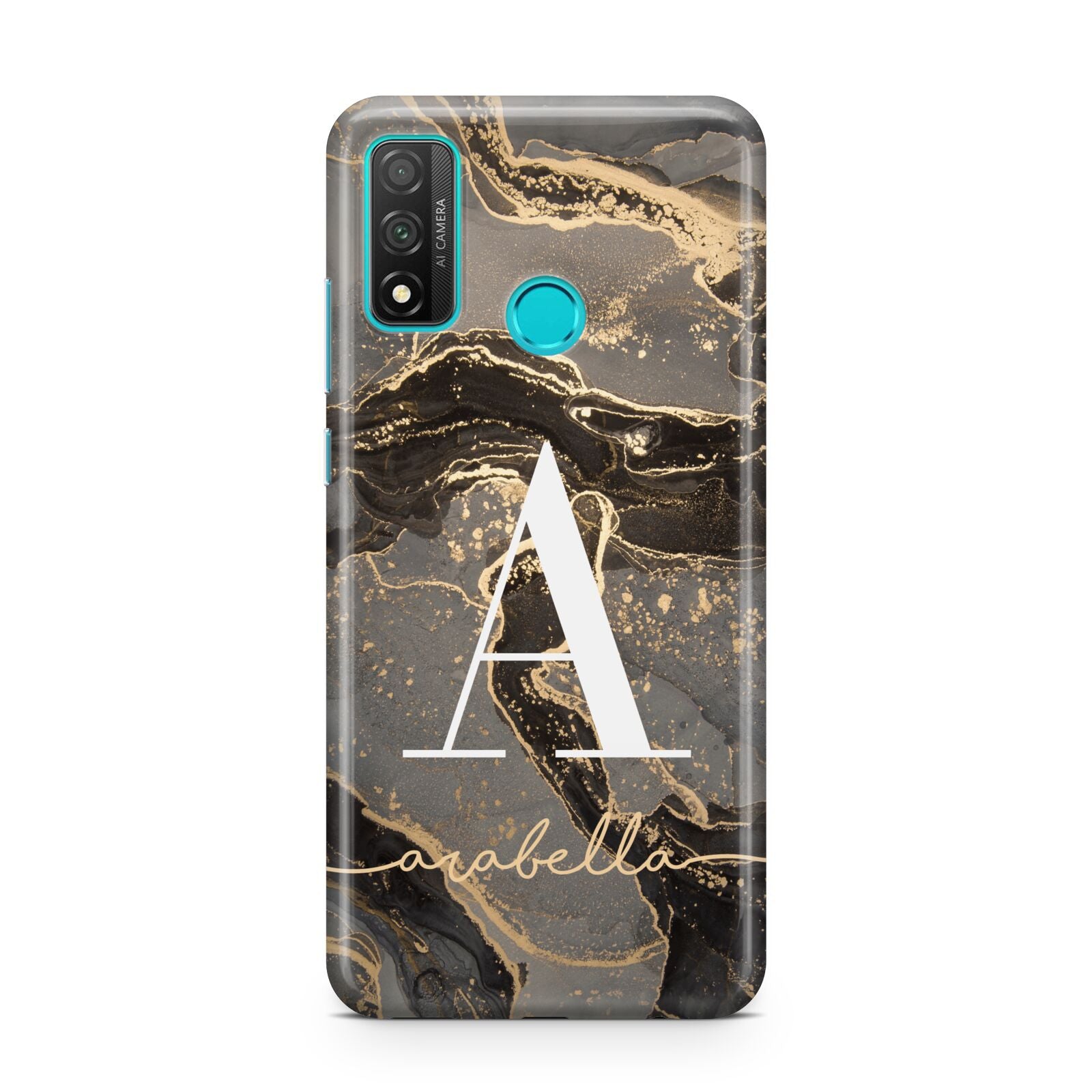 Black and Gold Marble Huawei P Smart 2020