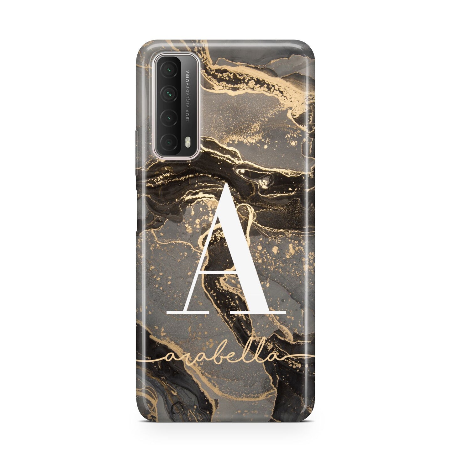 Black and Gold Marble Huawei P Smart 2021