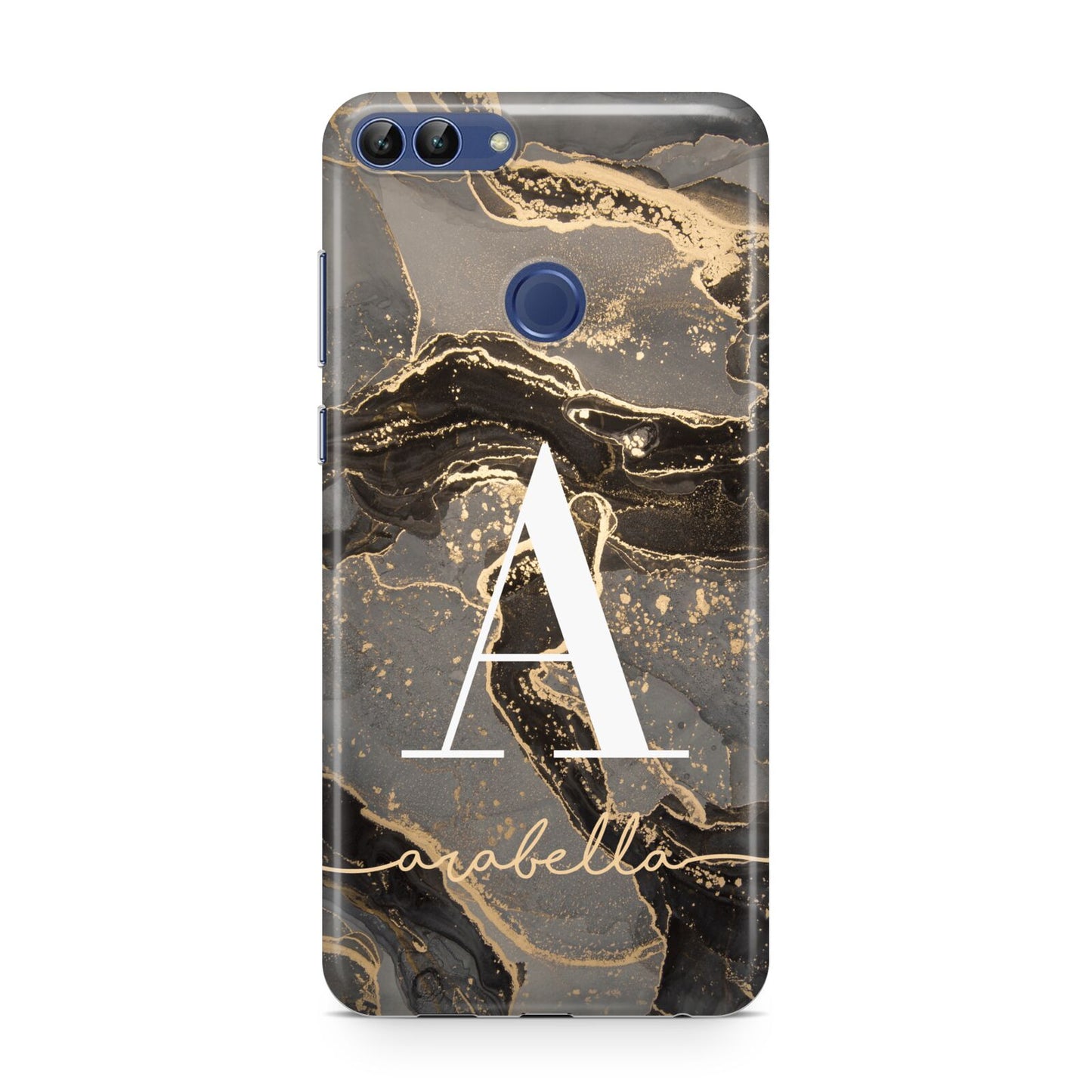 Black and Gold Marble Huawei P Smart Case