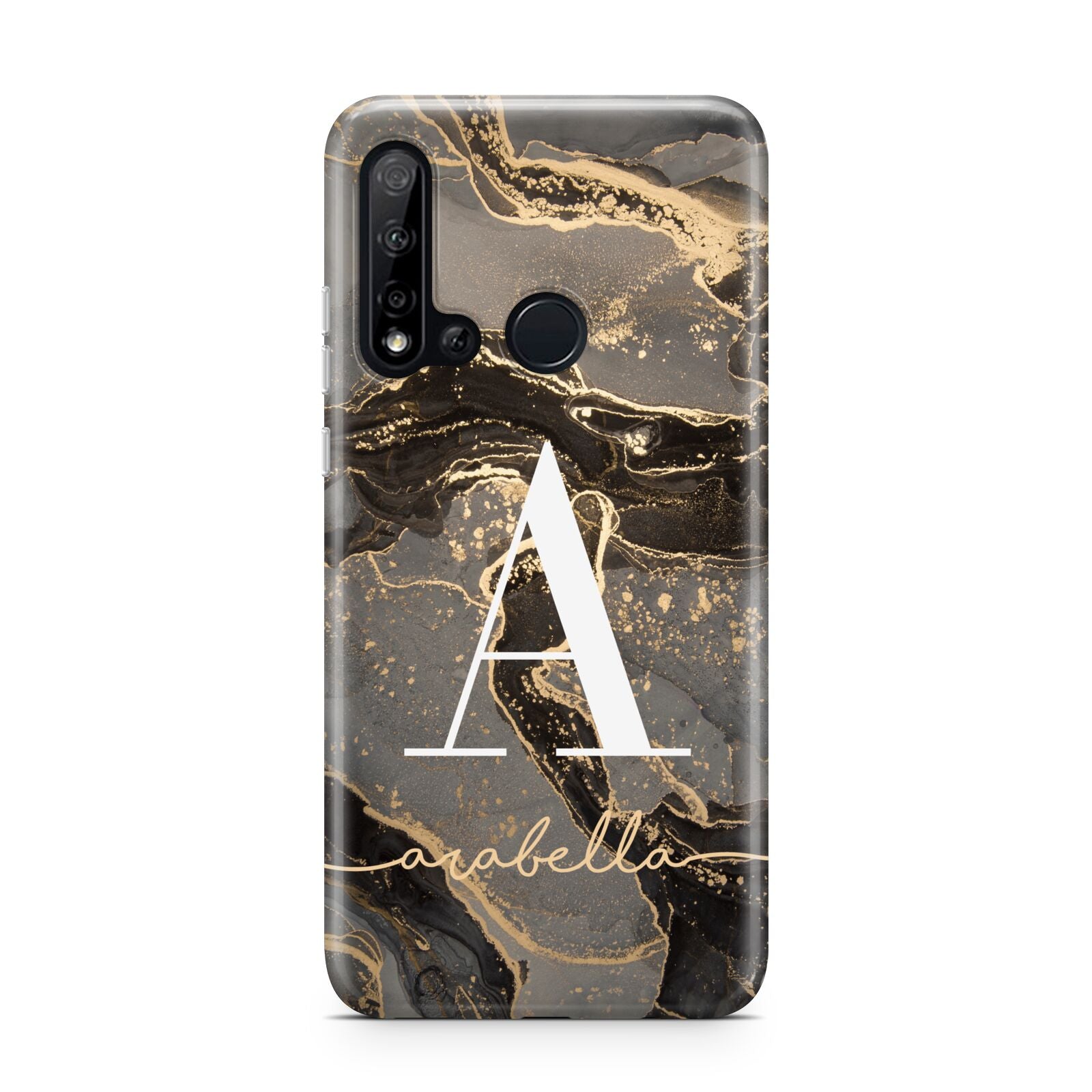 Black and Gold Marble Huawei P20 Lite 5G Phone Case