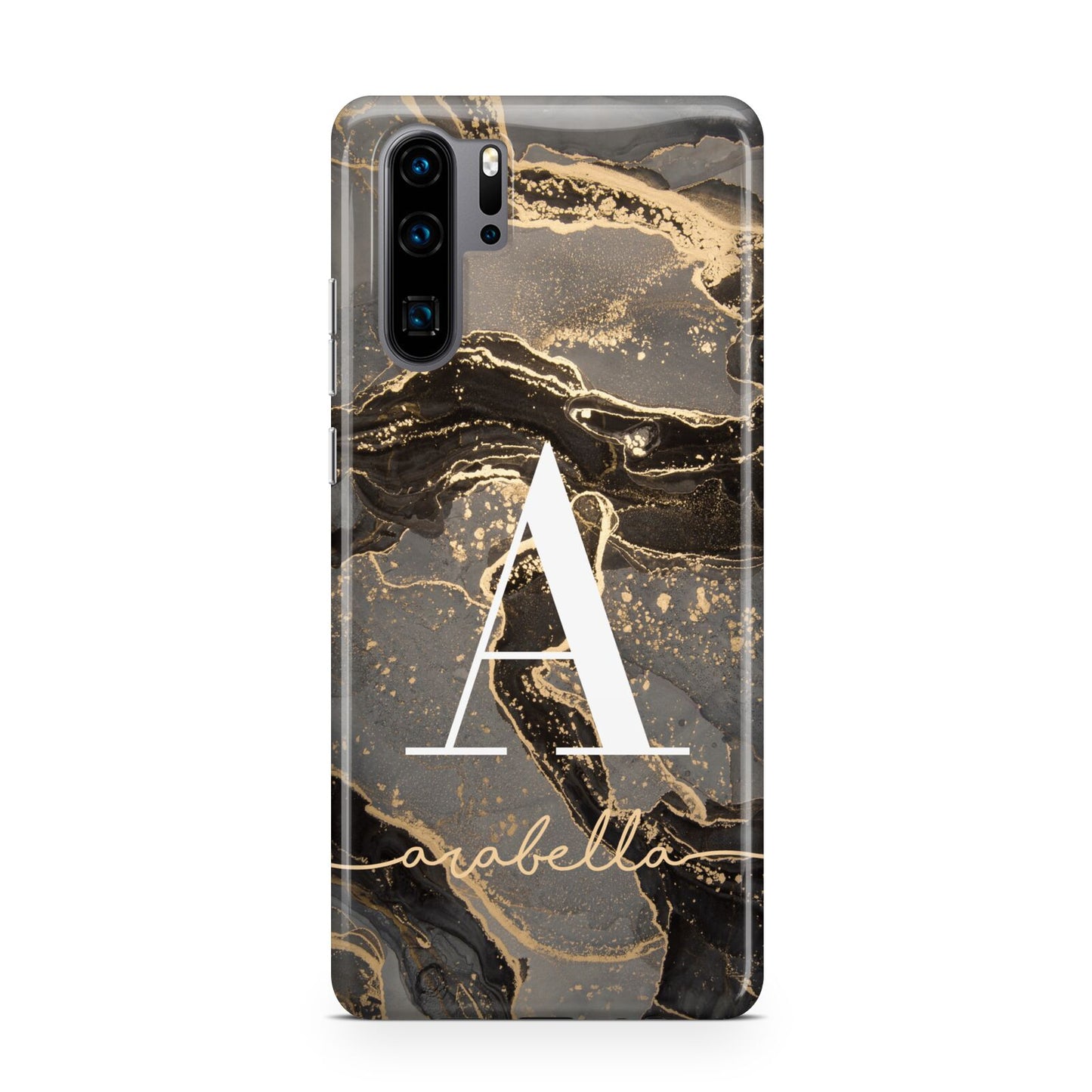 Black and Gold Marble Huawei P30 Pro Phone Case