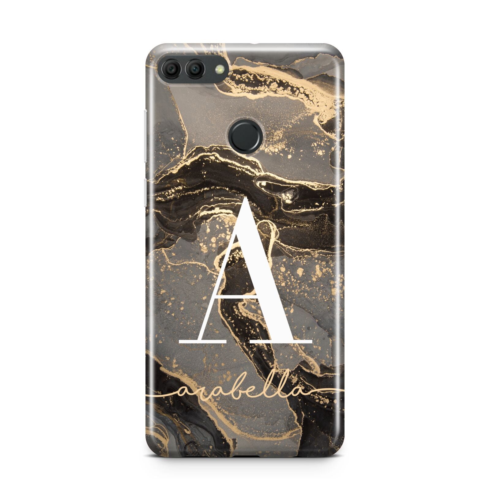 Black and Gold Marble Huawei Y9 2018