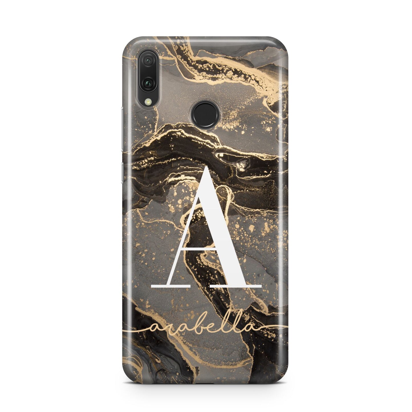 Black and Gold Marble Huawei Y9 2019