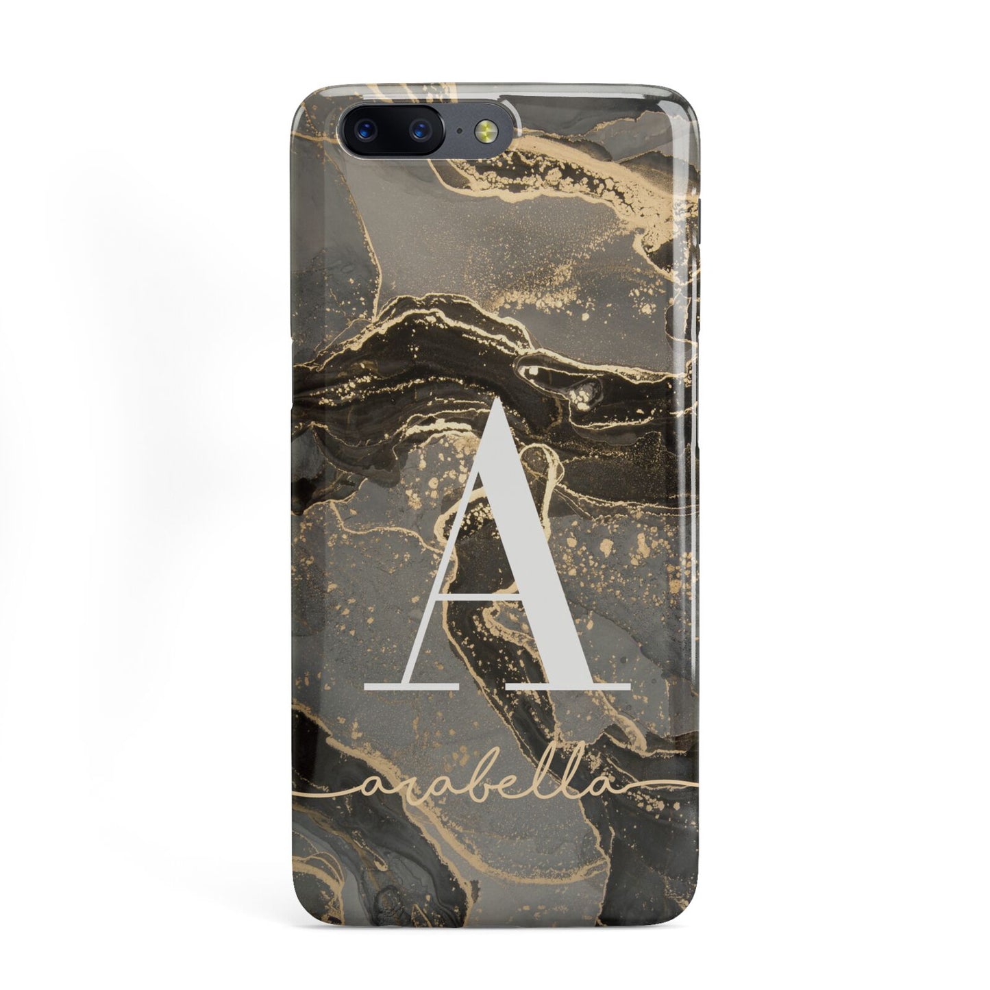 Black and Gold Marble OnePlus Case