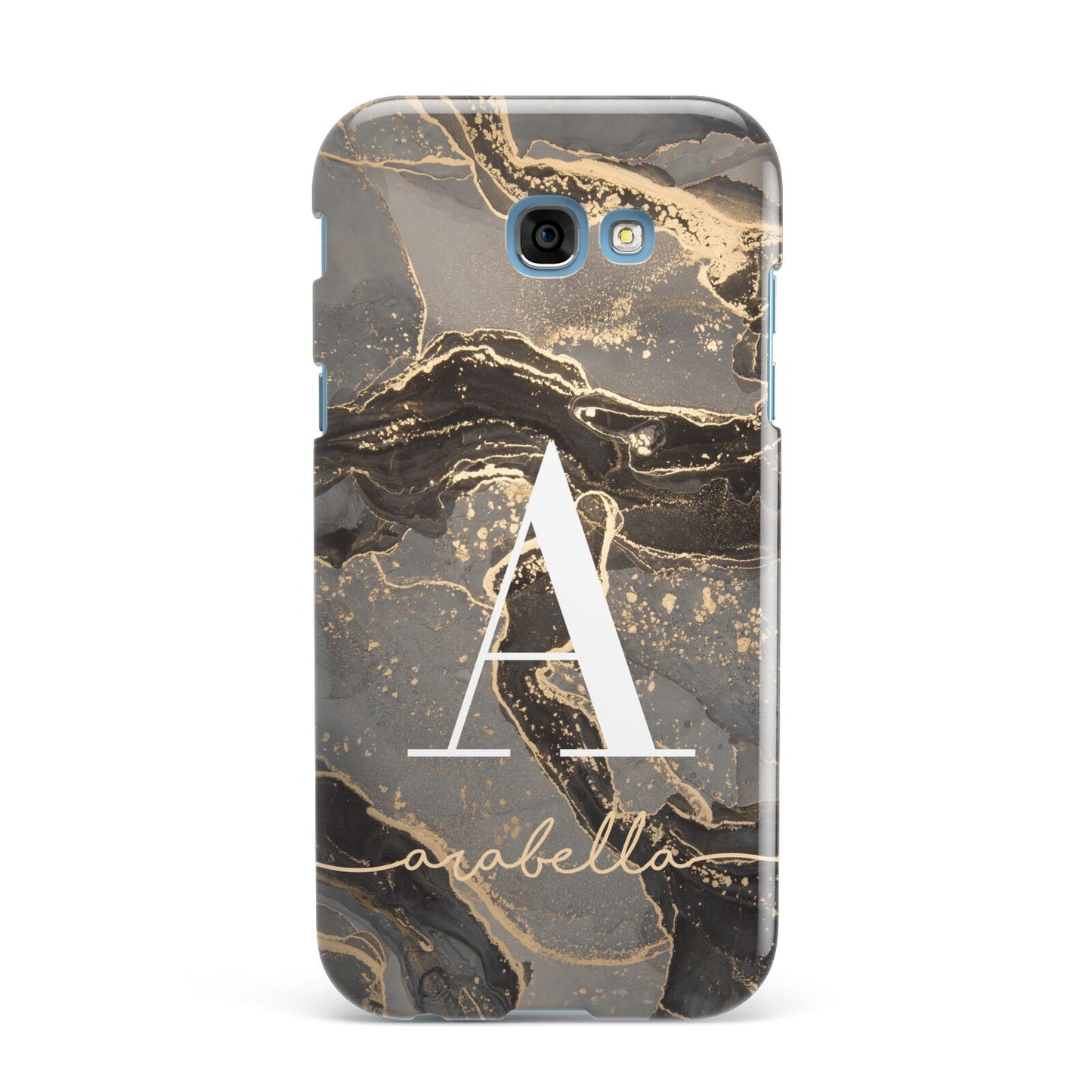 Black and Gold Marble Samsung Galaxy A7 2017 Case