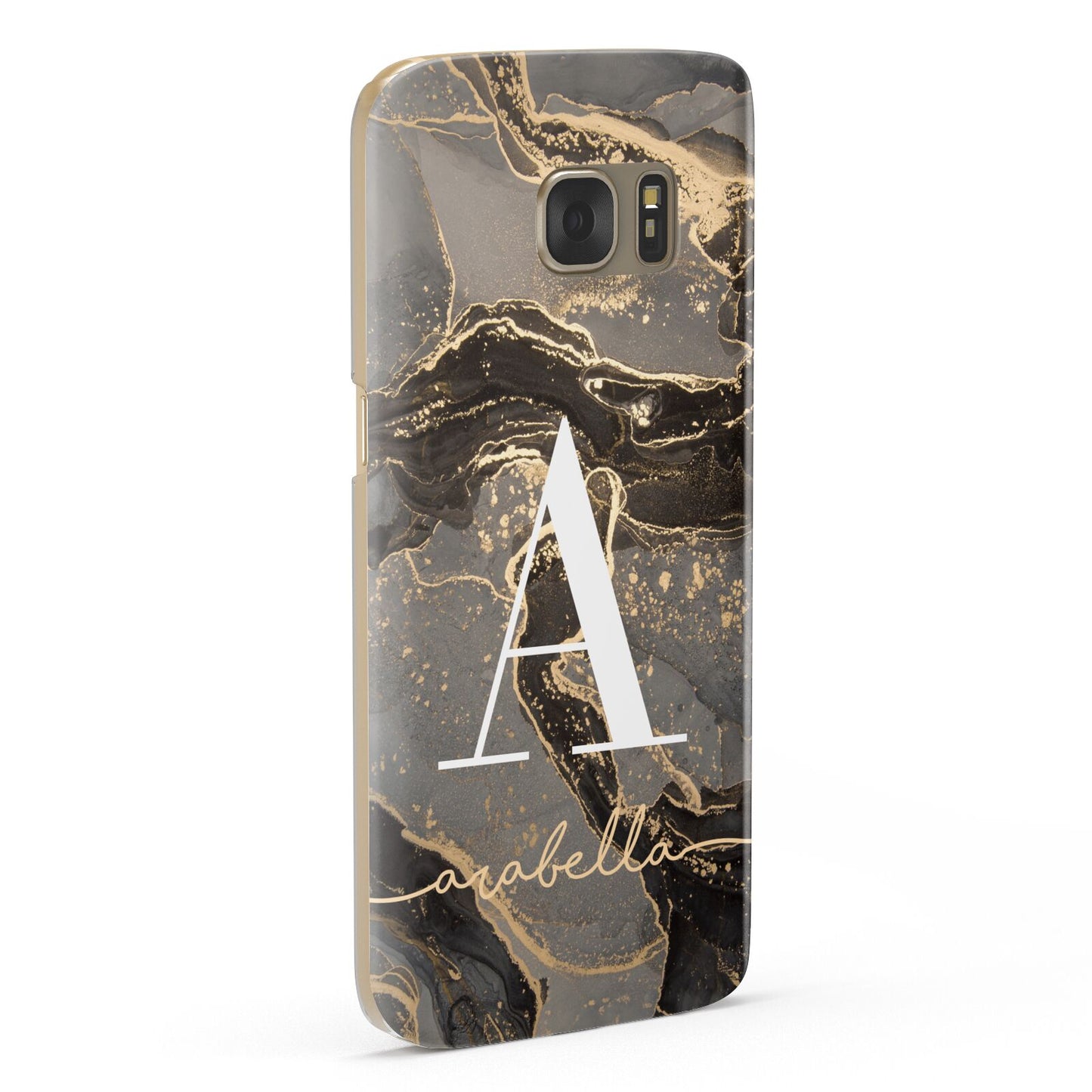 Black and Gold Marble Samsung Galaxy Case Fourty Five Degrees