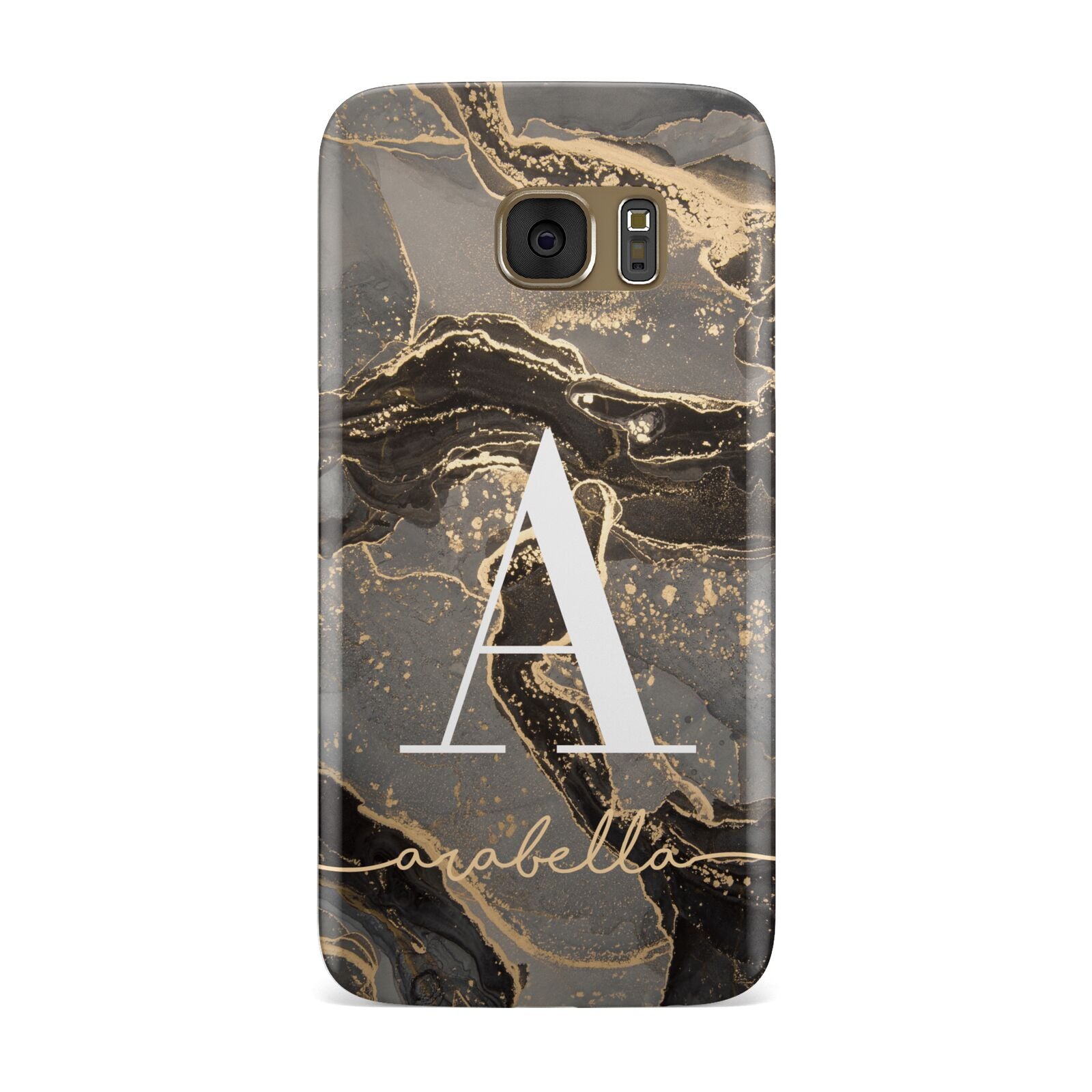 Black and Gold Marble Samsung Galaxy Case