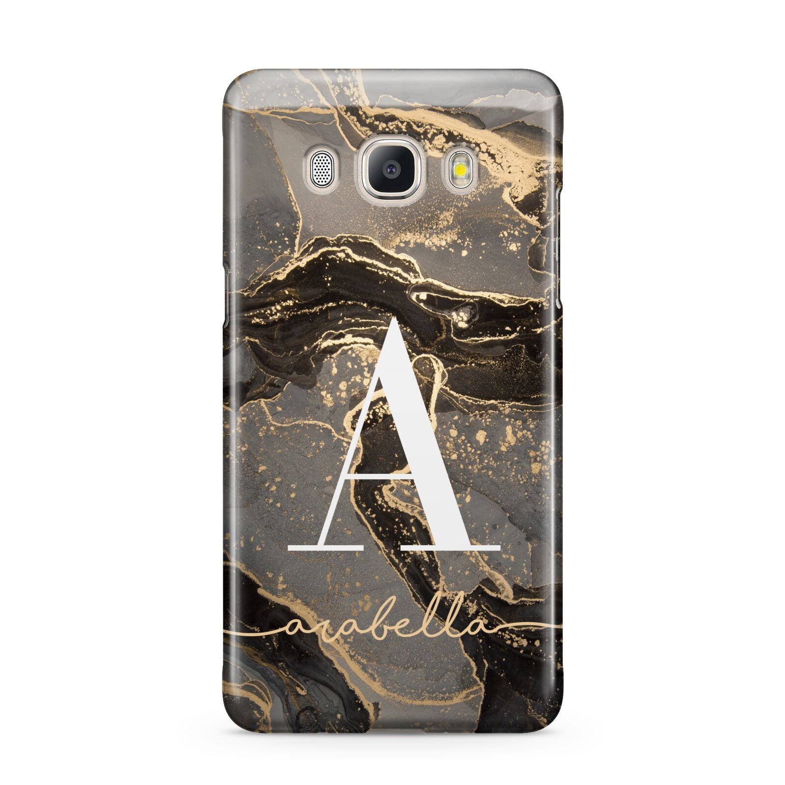 Black and Gold Marble Samsung Galaxy J5 2016 Case