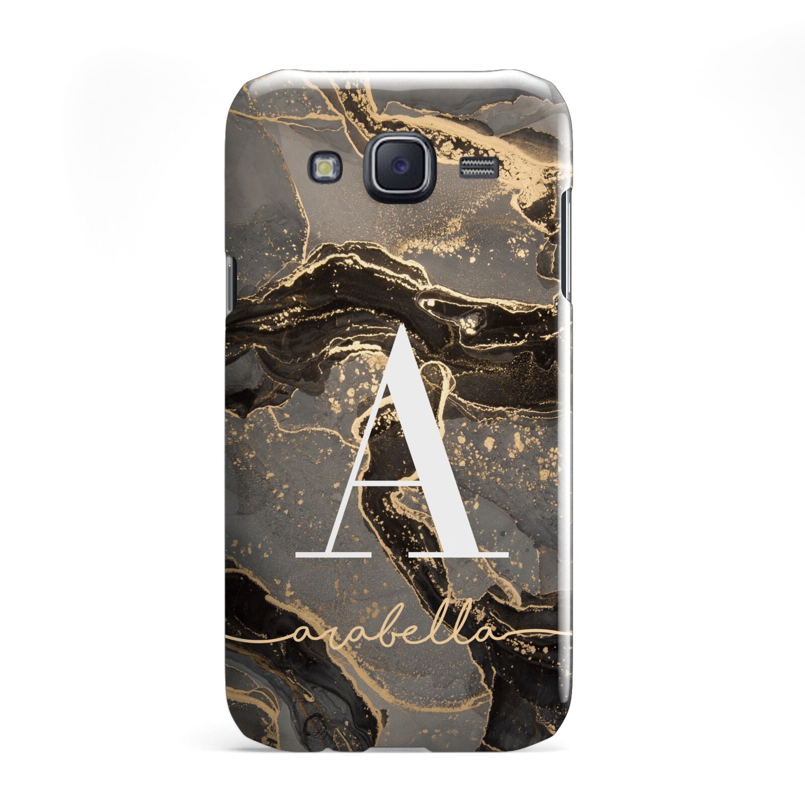 Black and Gold Marble Samsung Galaxy J5 Case