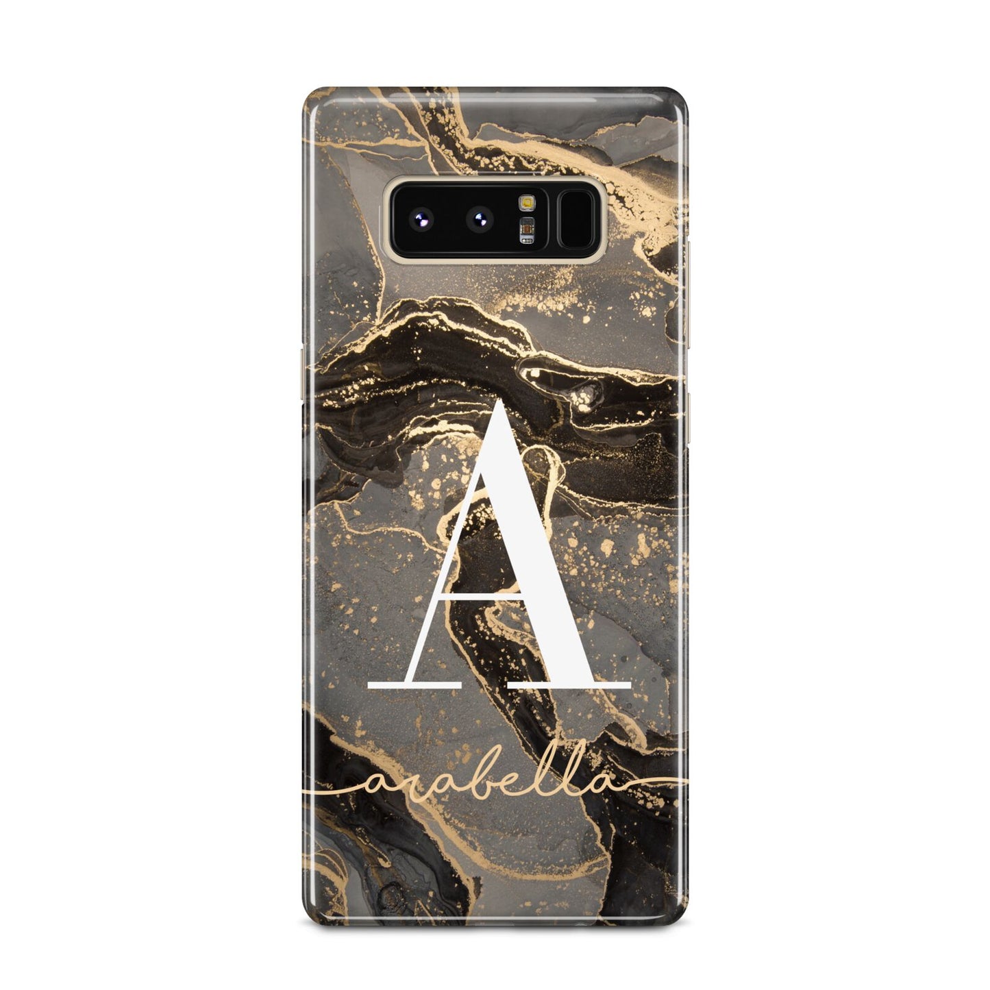 Black and Gold Marble Samsung Galaxy Note 8 Case