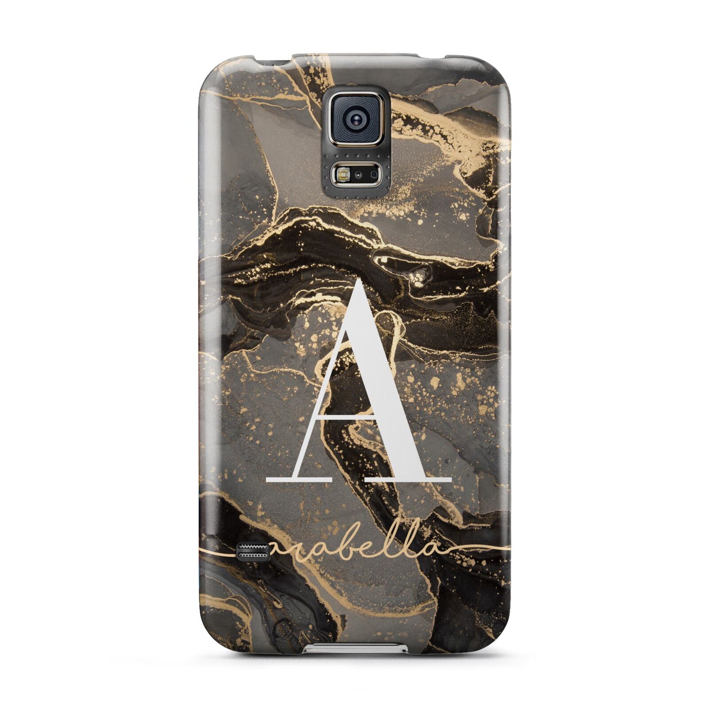 Black and Gold Marble Samsung Galaxy S5 Case