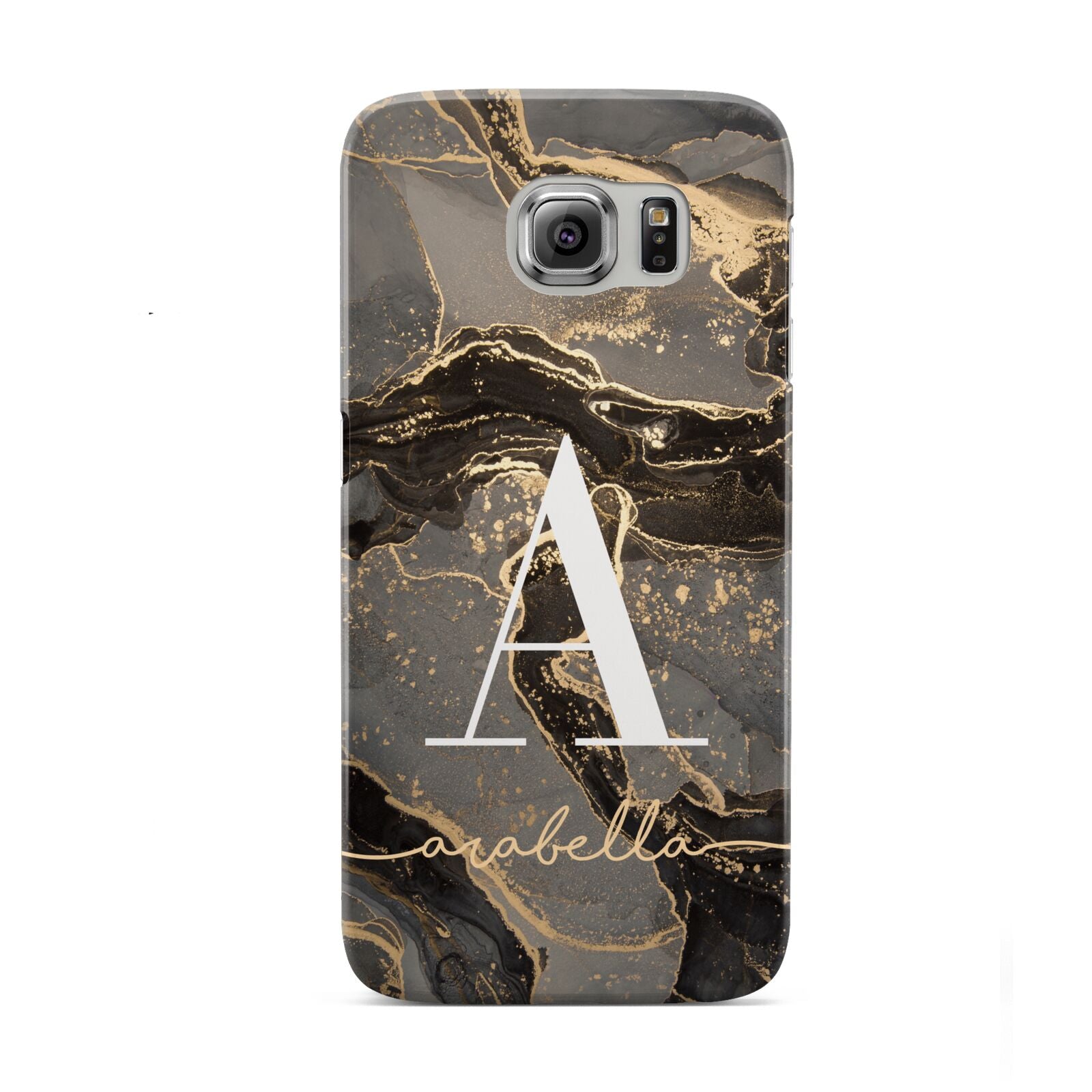 Black and Gold Marble Samsung Galaxy S6 Case