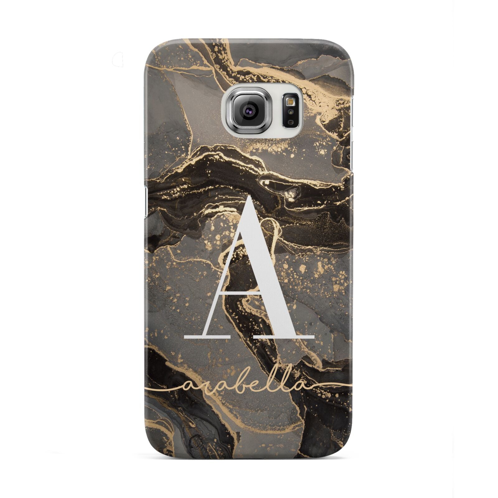 Black and Gold Marble Samsung Galaxy S6 Edge Case