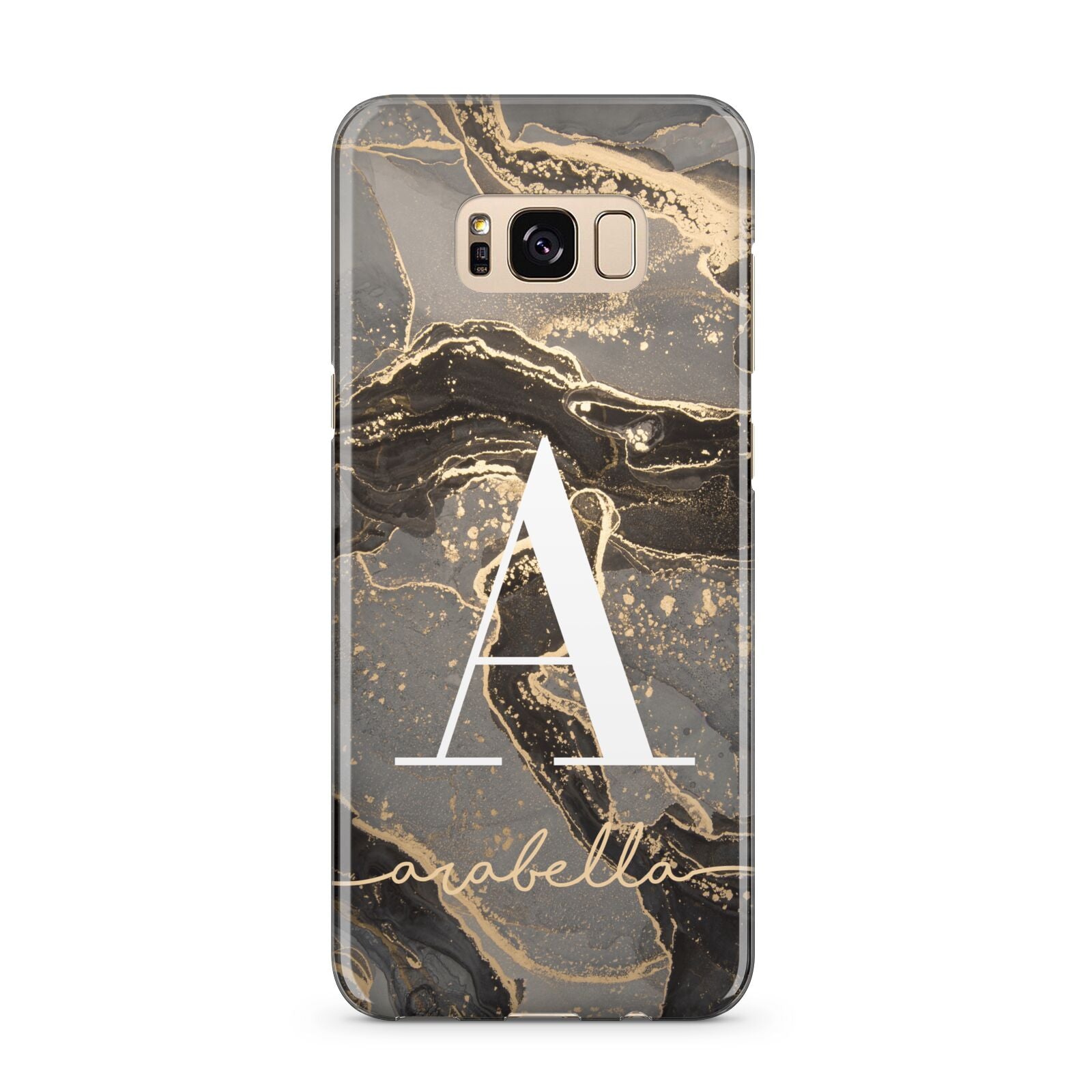 Black and Gold Marble Samsung Galaxy S8 Plus Case