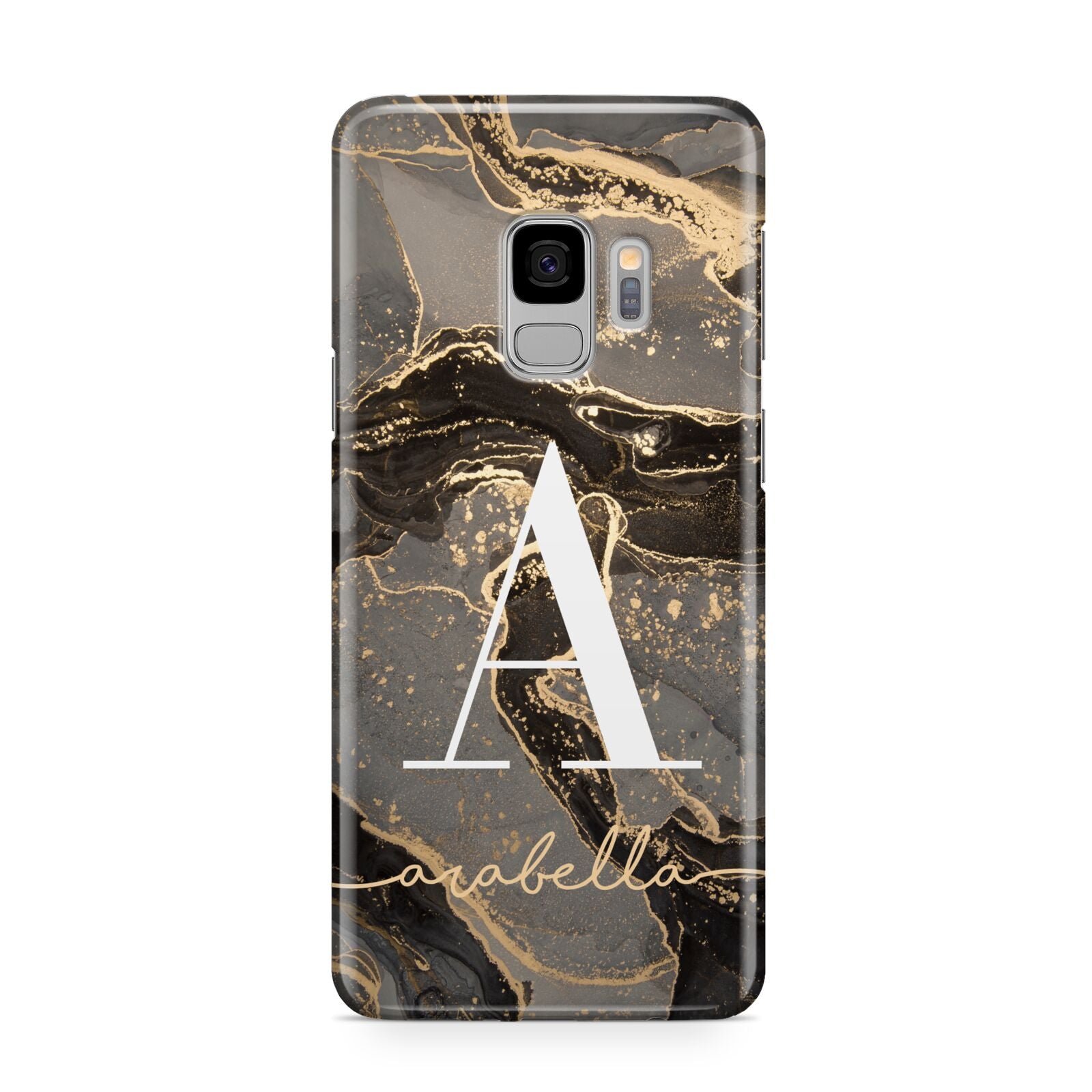 Black and Gold Marble Samsung Galaxy S9 Case