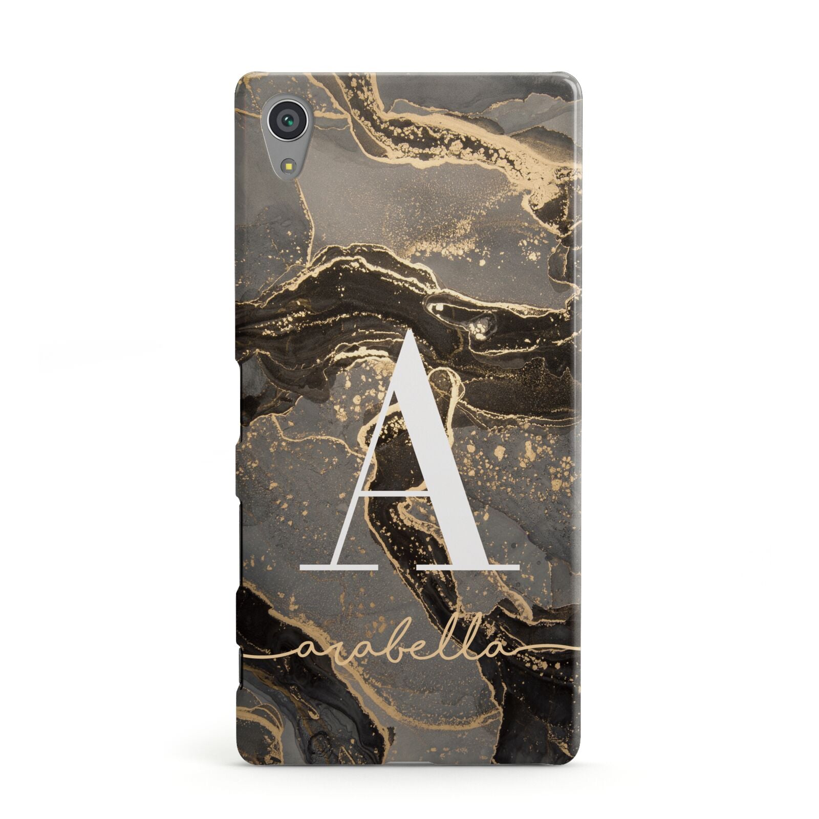 Black and Gold Marble Sony Xperia Case