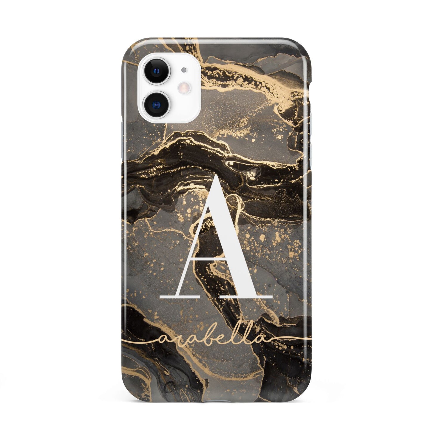 Black and Gold Marble iPhone 11 3D Tough Case