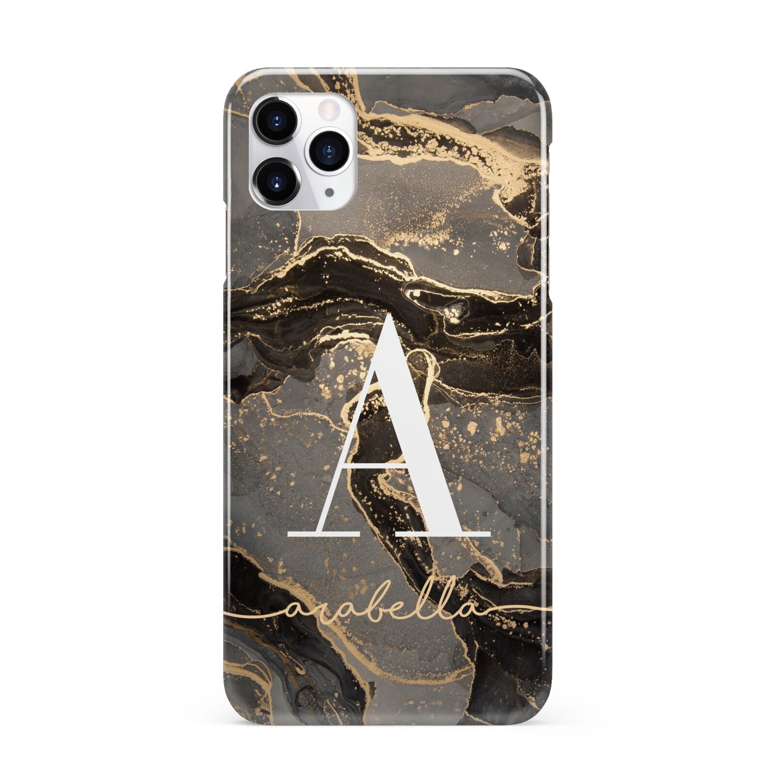 Black and Gold Marble iPhone 11 Pro Max 3D Snap Case