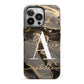 Black and Gold Marble iPhone 13 Pro Full Wrap 3D Tough Case