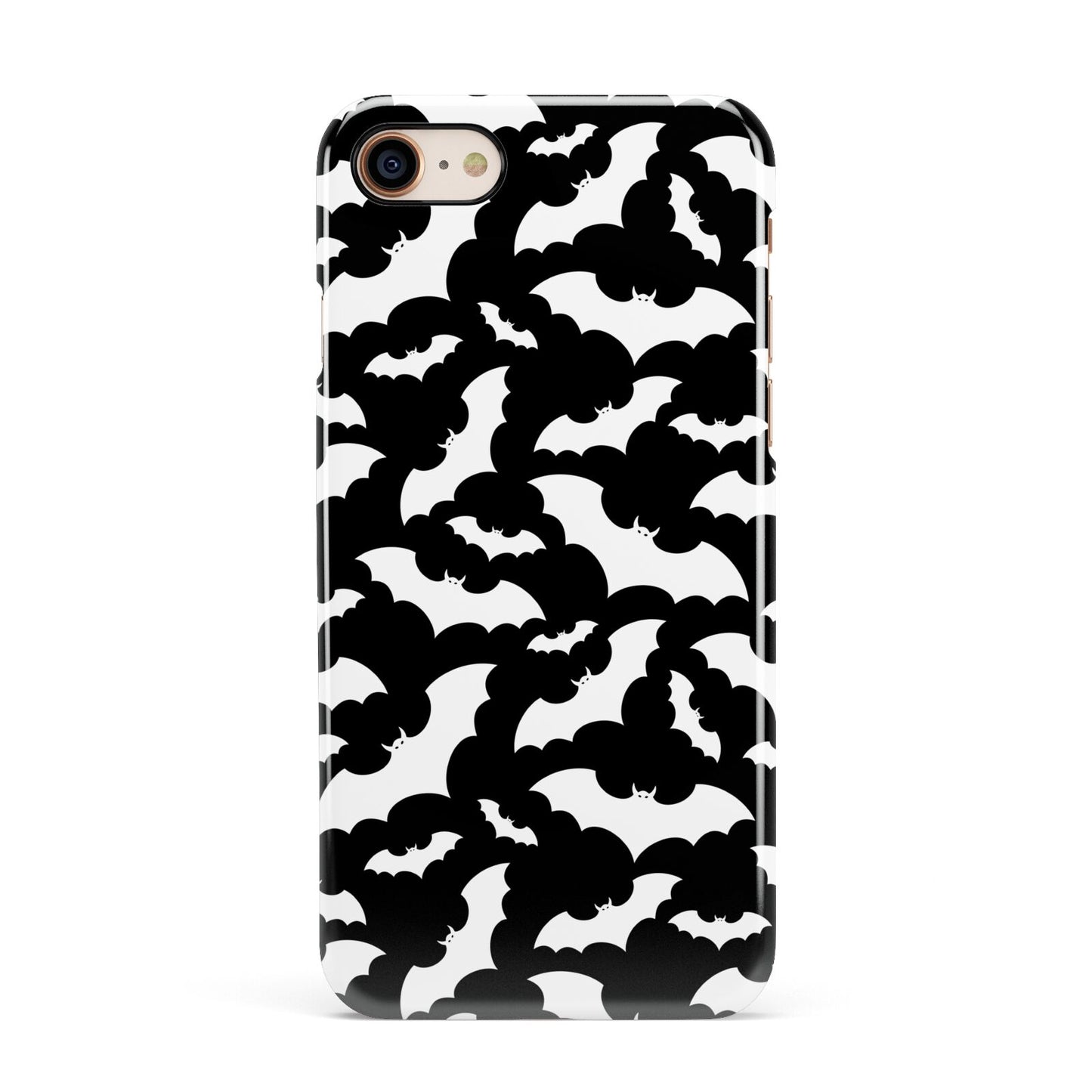 Black and White Bats Apple iPhone 7 8 3D Snap Case